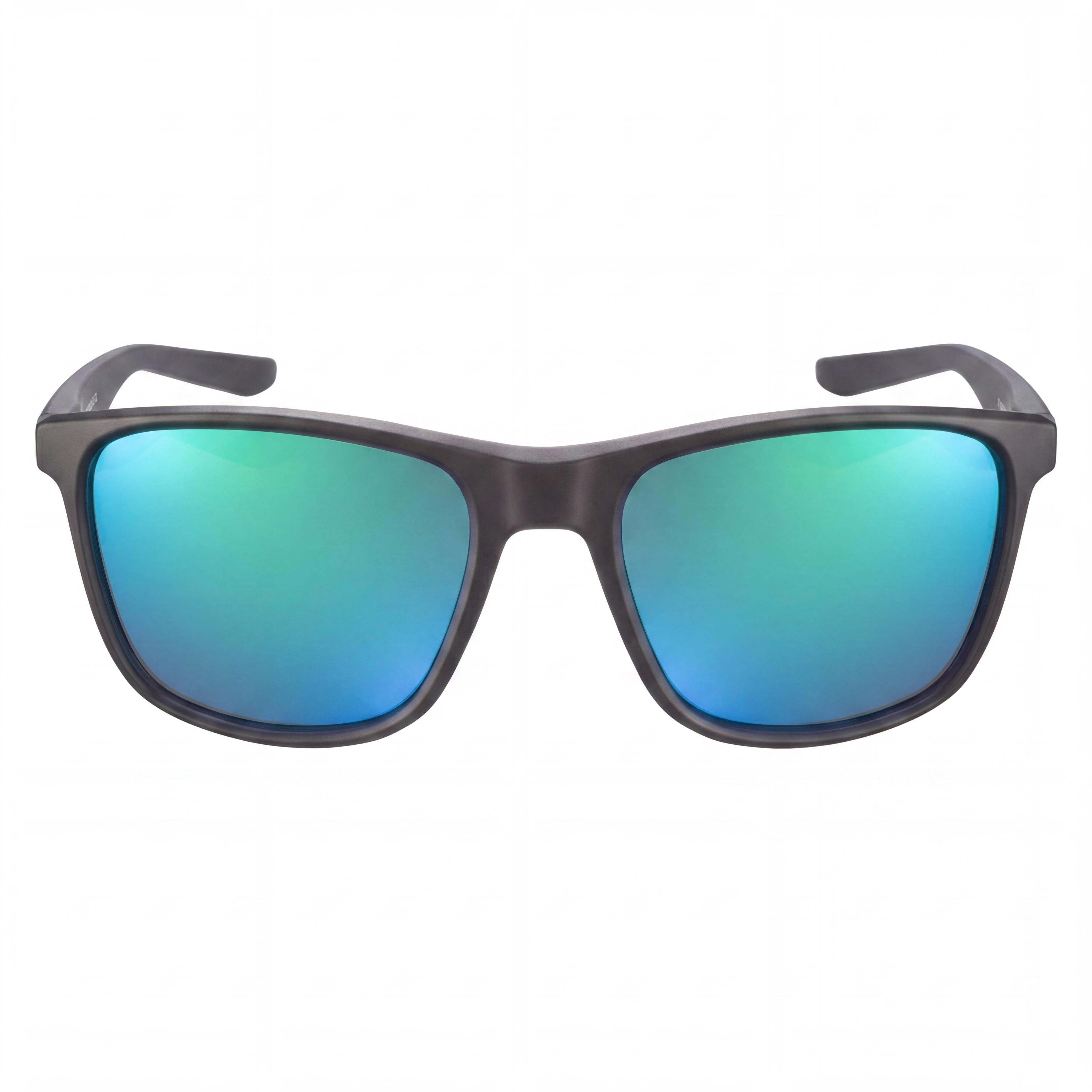 Nike Wayfarers Unisex Grey with Green Mirror Frame & Lenses Plastic Sunglasses 57-19-145 UV Protection, Photo 2