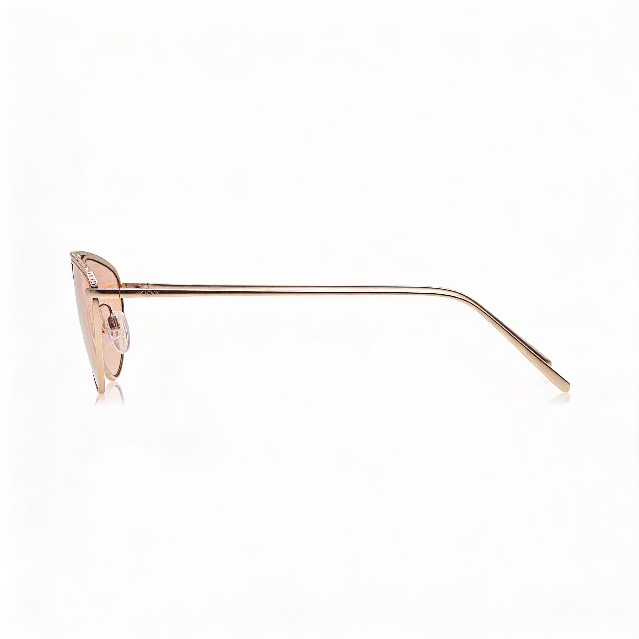 DKNY Classic Women's Rose Gold Metal Frame Blush Lenses 100% UV Protection Sunglasses 55mm, Photo 3