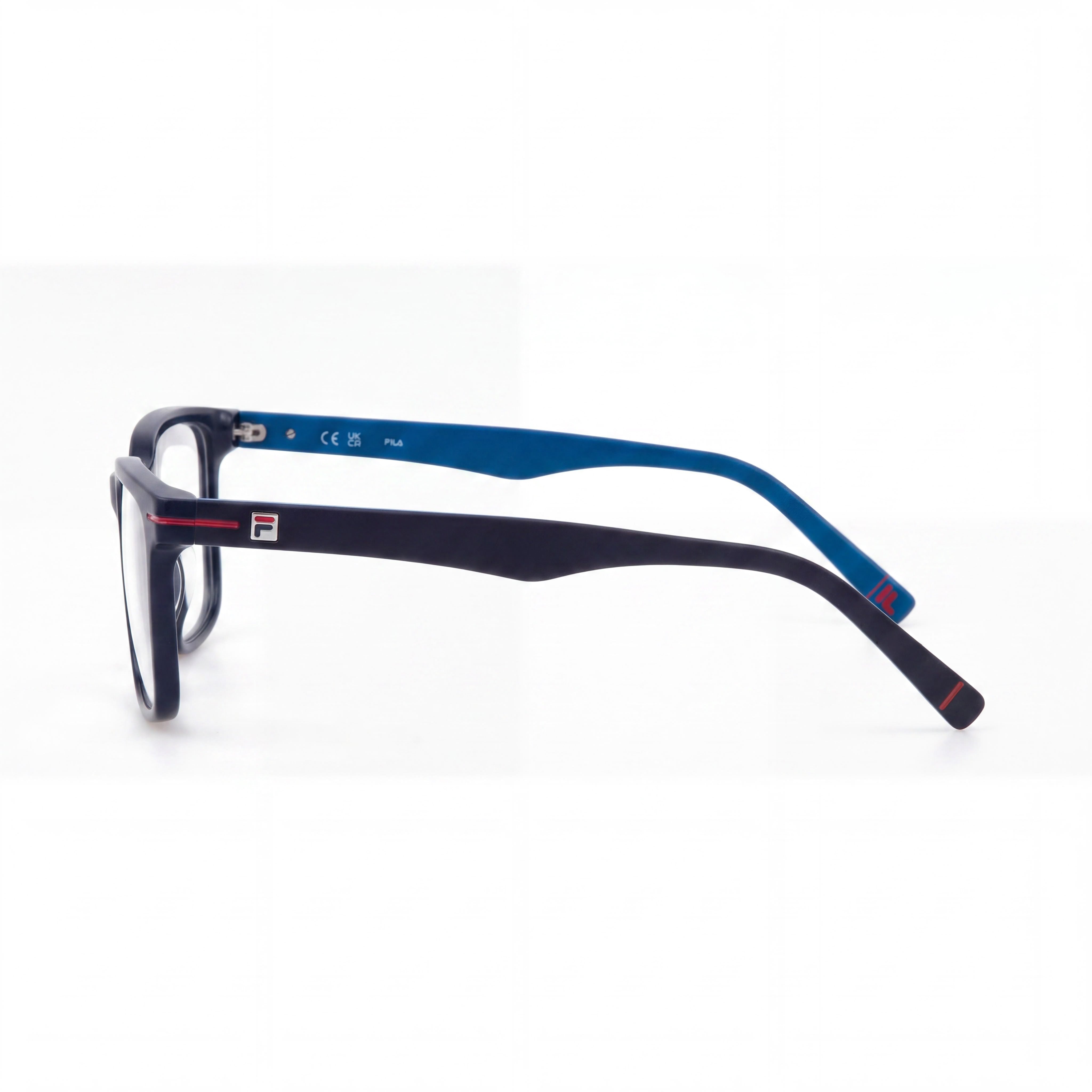 Fila Vista Gafas VFI872 montura de acetato de celulosa azul mate para hombre, lentes de 56mm puente de 17mm patillas de 145mm, Photo 2