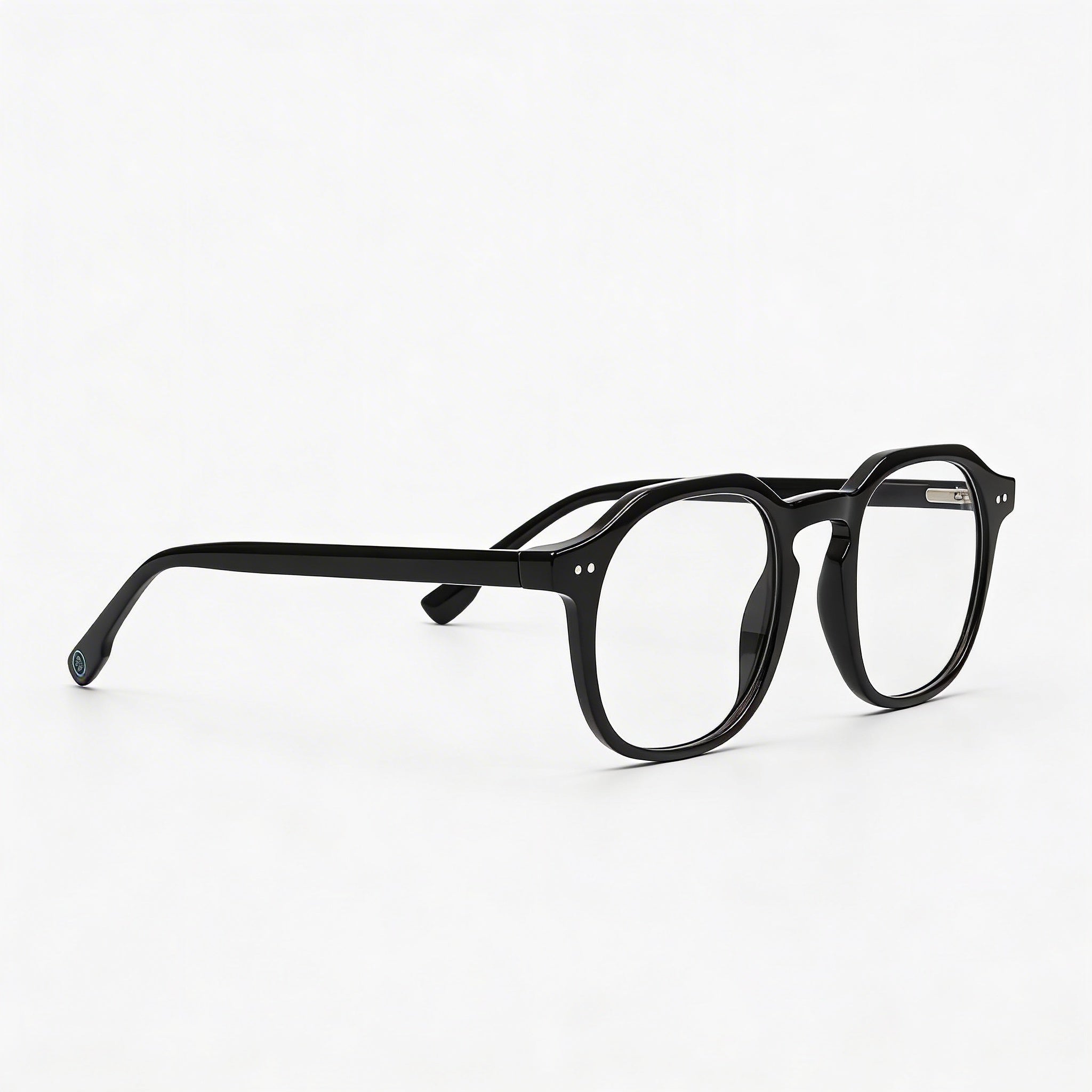 MCALLISTER Mc4535 Men's Black Metal Frame Eyewear with Clear Lenses 48mm Lens Width, Photo 3