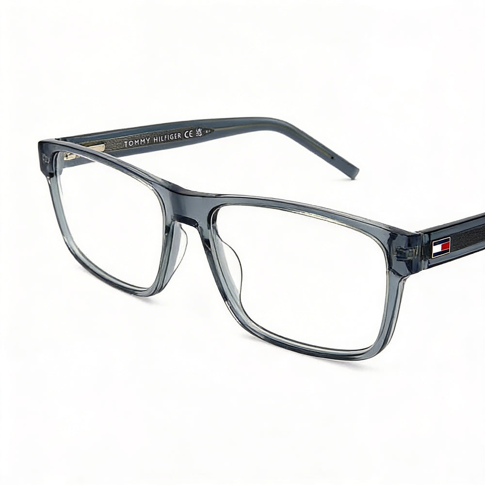 Tommy Hilfiger Modern Men's Sunglasses with Grey Acetate Frame and Grey Polycarbonate Lenses 57-17-145