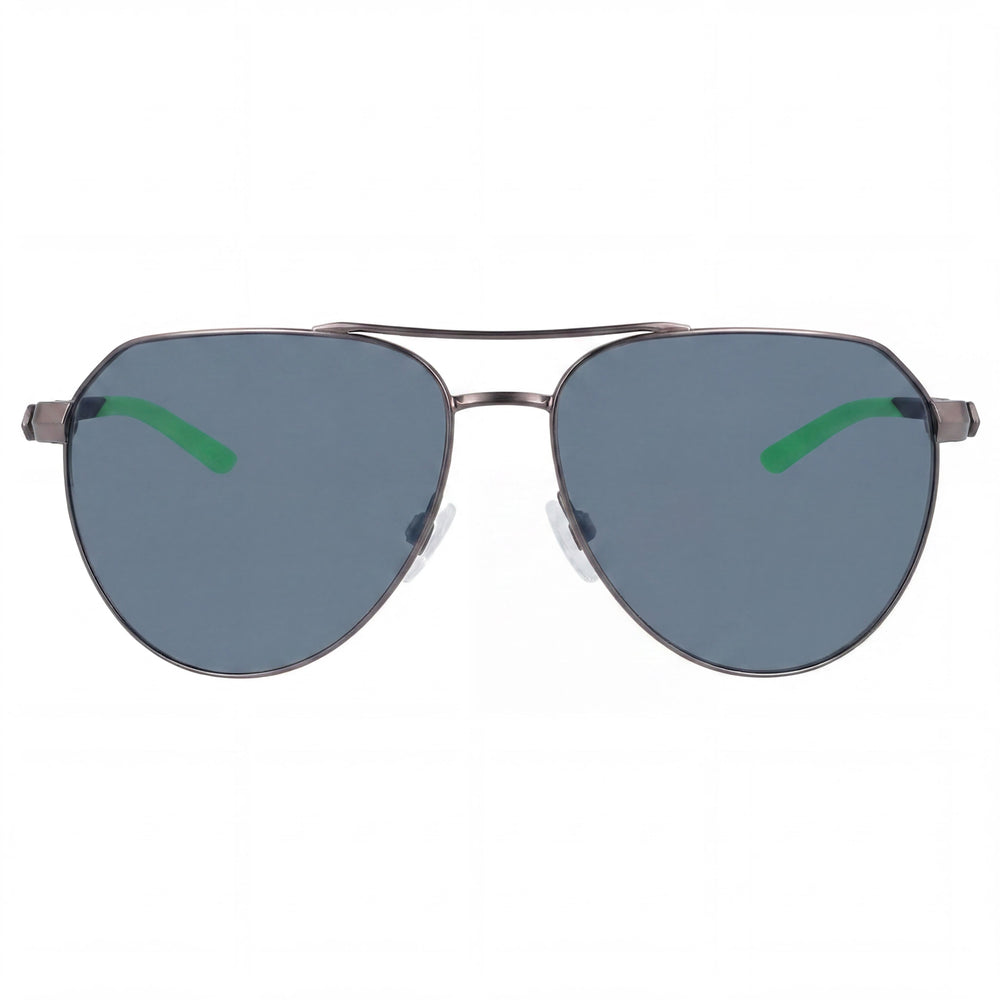 Gafas de sol Nike Club Nine unisex de piloto en gris metalizado satinado con lentes grises (60-15-140 mm)