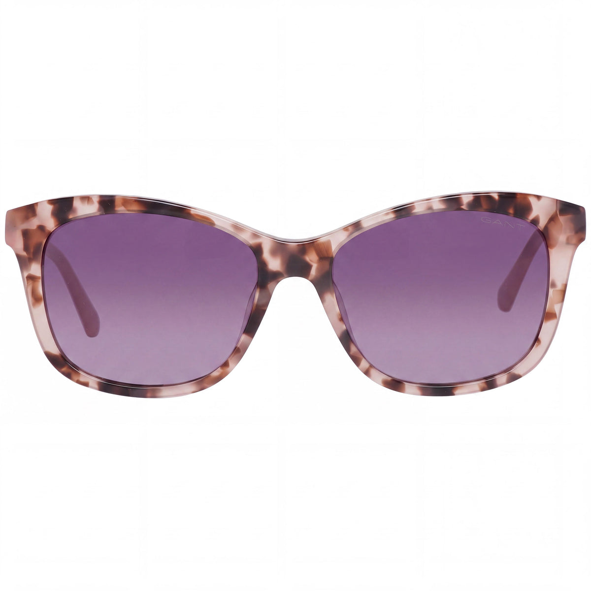 GANT GA8078 Women's Pink Havana Cat Eye Plastic Frame Sunglasses, Gradient Purple Lenses 54mm, Photo 2