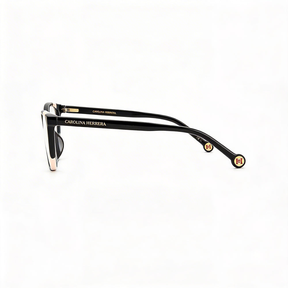 Gafas de sol Carolina Herrera Her 0124 para mujer con montura de acetato color nude negro y lentes de 54 mm de ancho