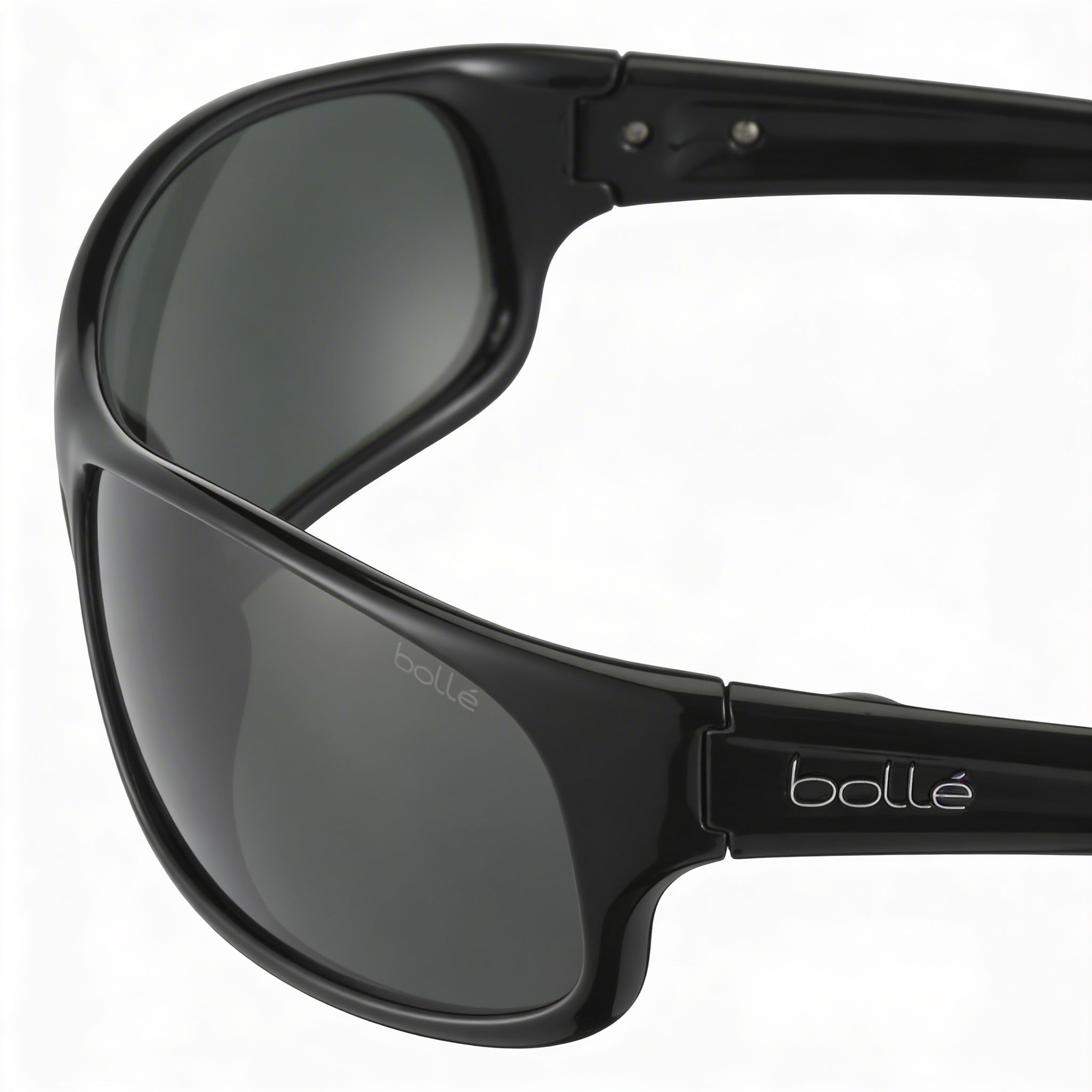 bollé Gafas de sol unisex Shiny Black /Polarized Inland Gold, montura de resina negra brillante, lentes polarizadas TNS oleo AF, 100% protección UV, ancho de lente 125, Photo 3