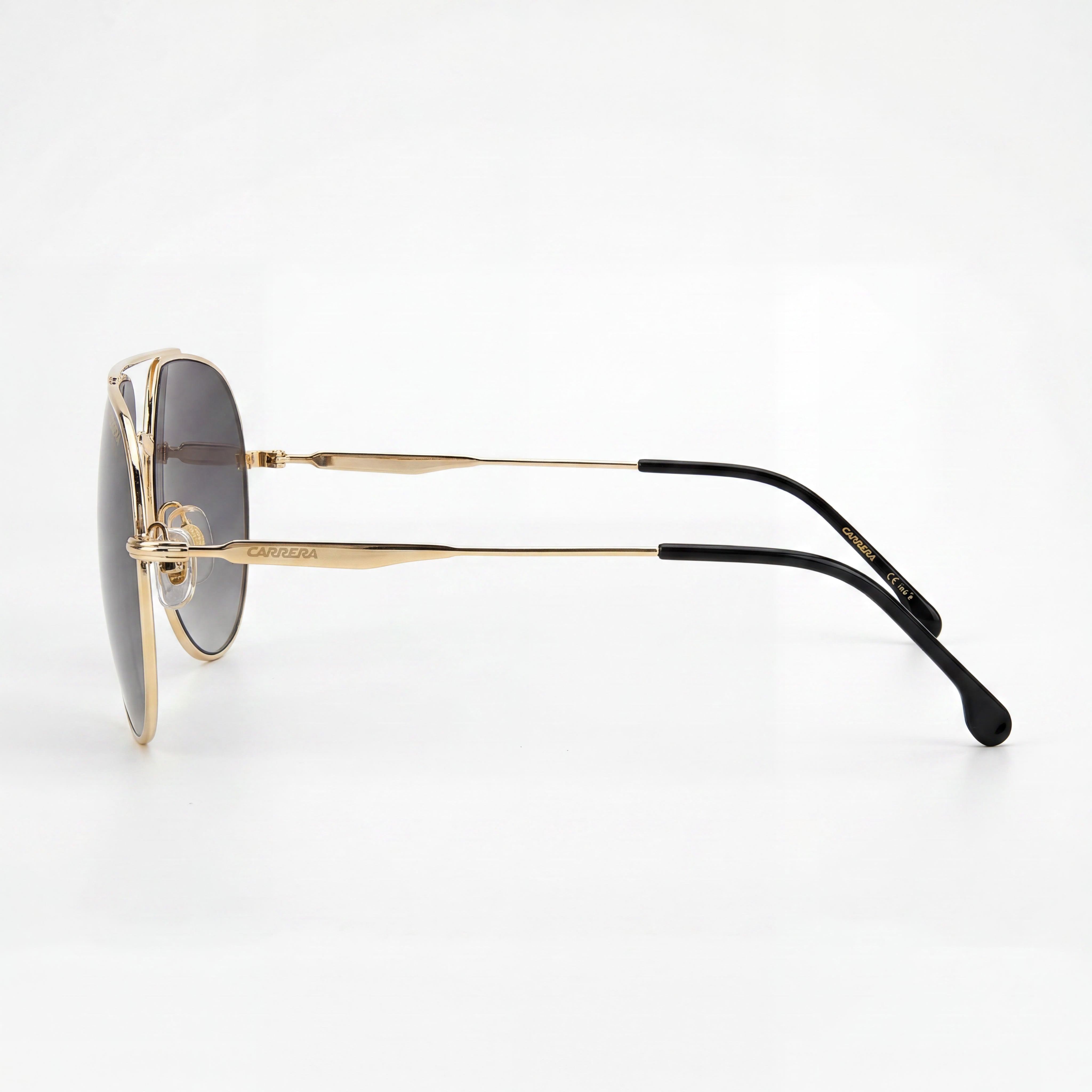 Carrera 274/S Unisex Stainless Steel Gold Pilot Polycarbonate Non-Polarized UV Protection Sunglasses 61-14-150, Photo 3