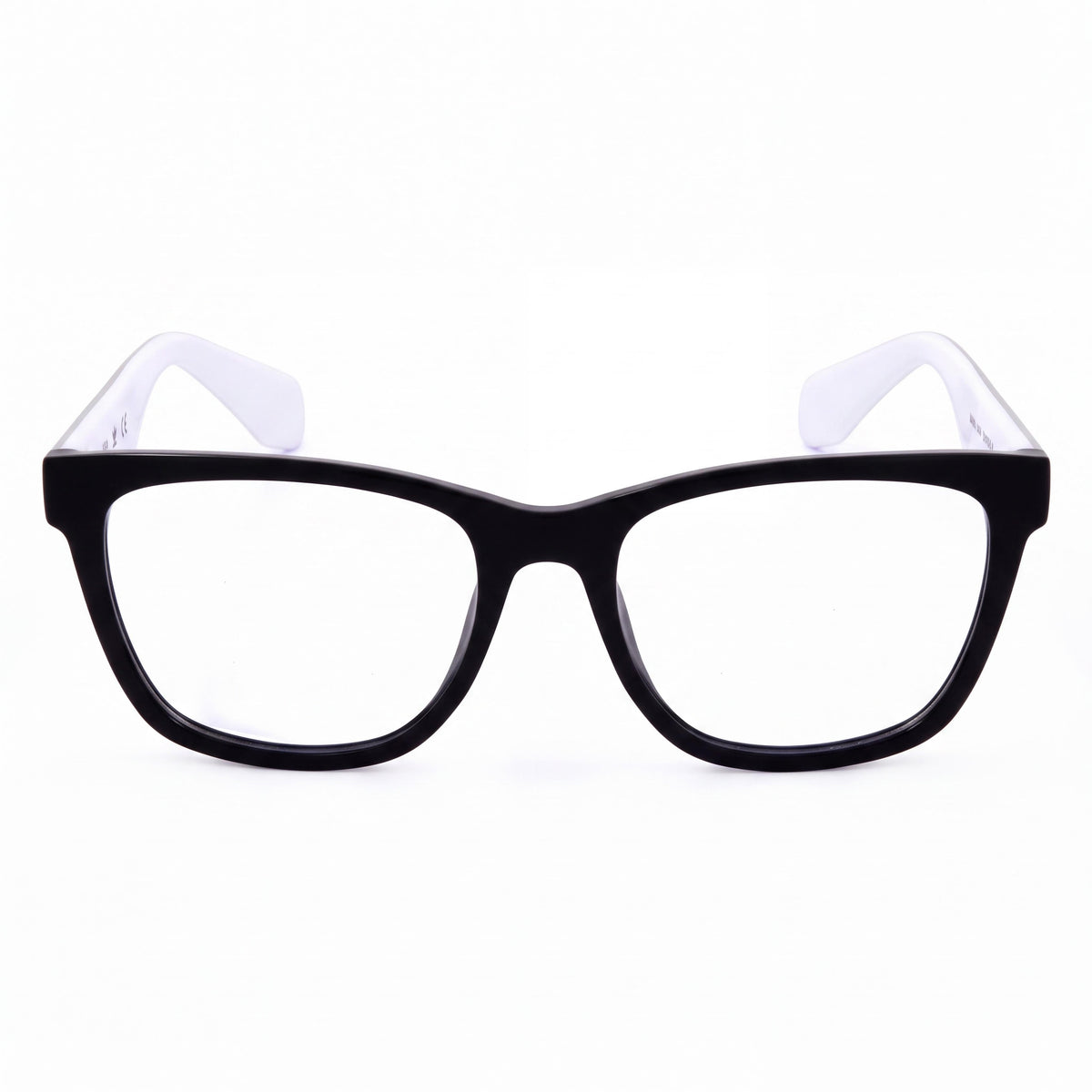 adidas Originals Or5016 Unisex Casual Eyewear with INJECTED Frame in Shiny Black, Clear Lenses, 54mm, Photo 2