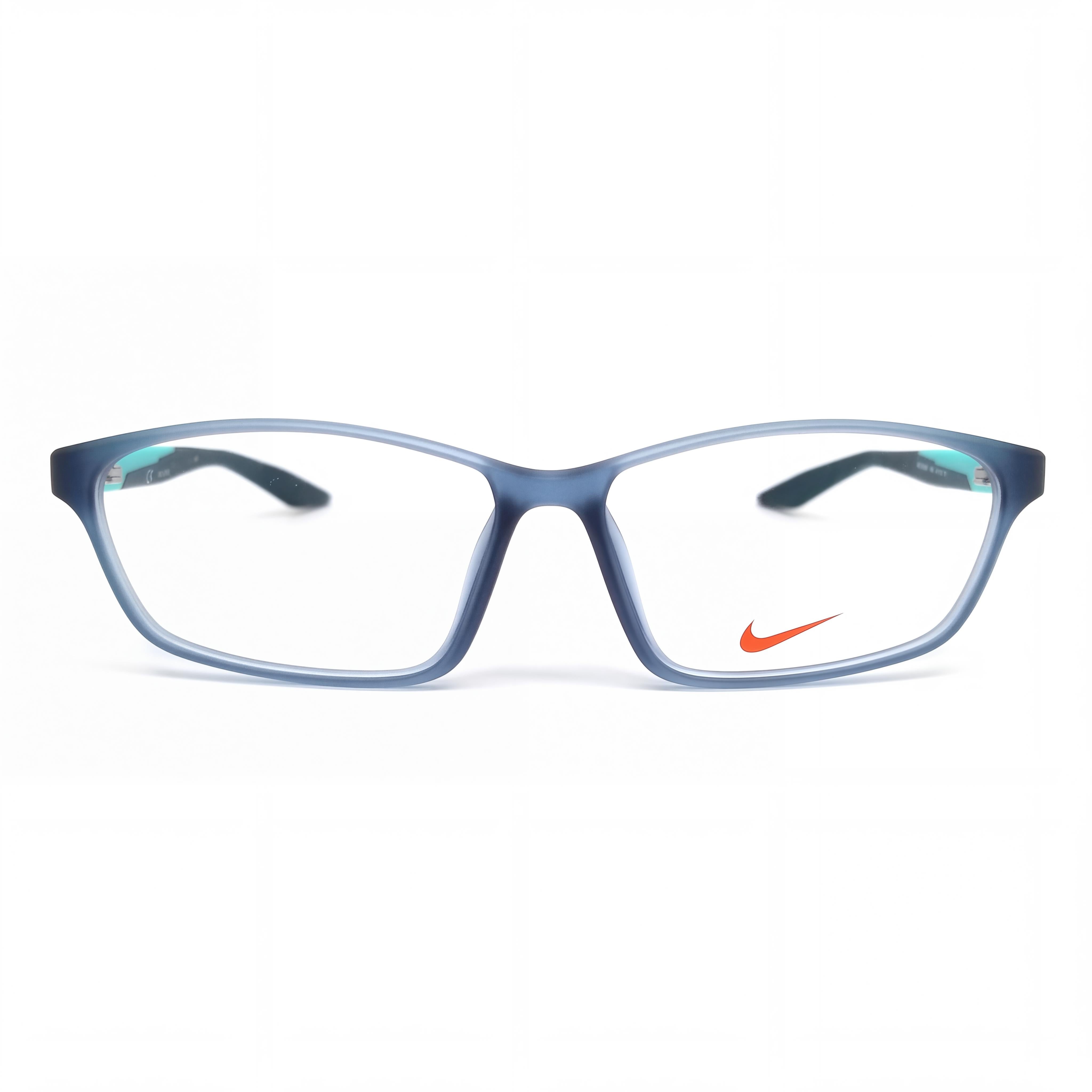 Nike 7130af Unisex Polarized Propionate Sunglasses, Blue with Jade/Space Blue Frame, Space Blue Lens 57mm, Photo 2