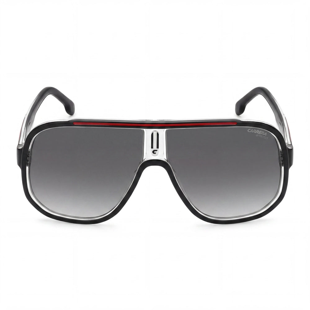 Carrera Modern Navigator Unisex Black Red Thermoplastic Elastomers Frame Polycarbonate Lens Sunglasses 63mm