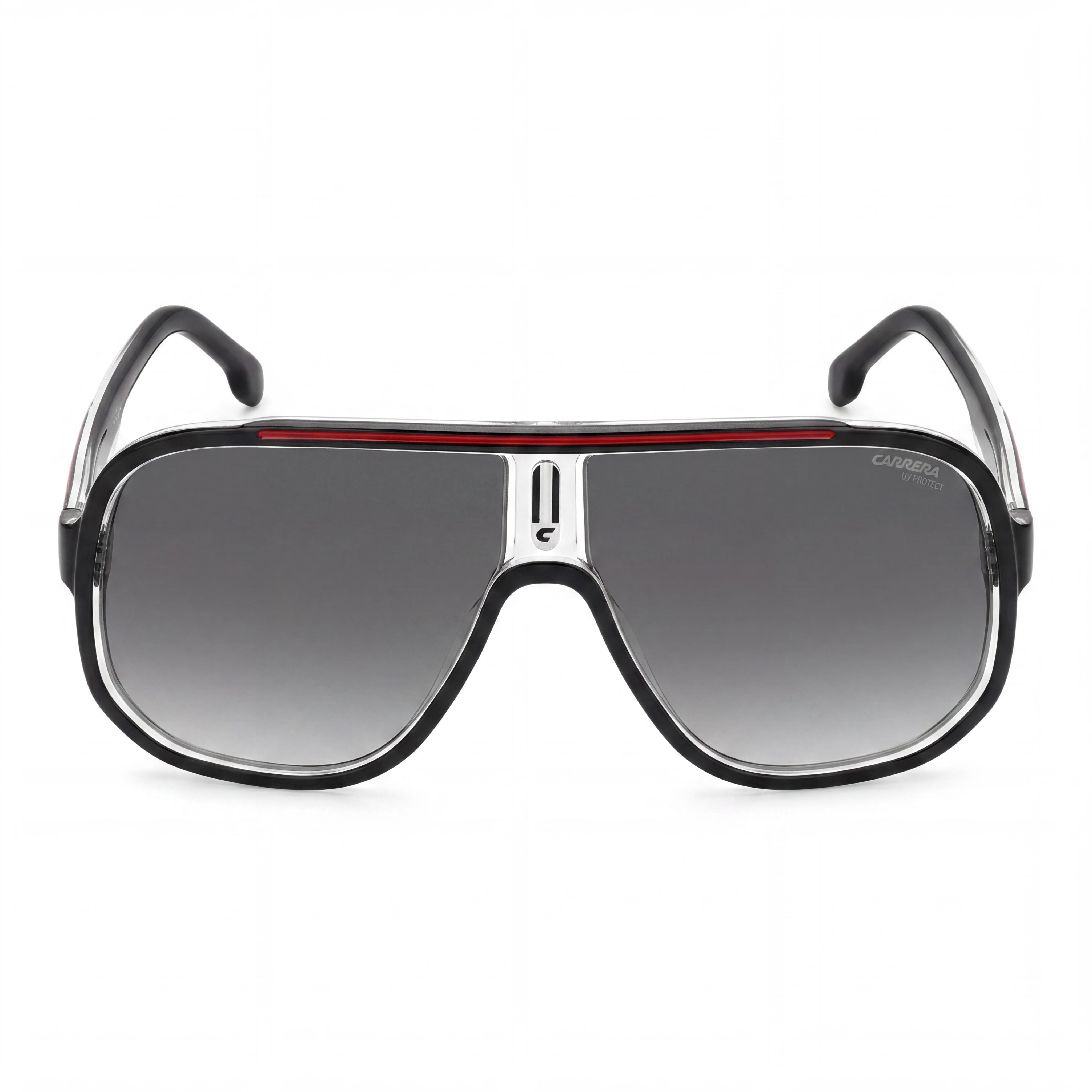 Carrera Modern Navigator Unisex Black Red Thermoplastic Elastomers Frame Polycarbonate Lens Sunglasses 63mm, Photo 2