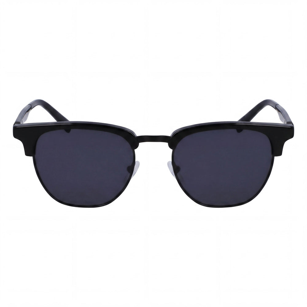 Salvatore Ferragamo Elegant Unisex Black Gray Metallo Frame, Grey Blue Lens, 53mm UV Protected Non-Polarized Eyewear