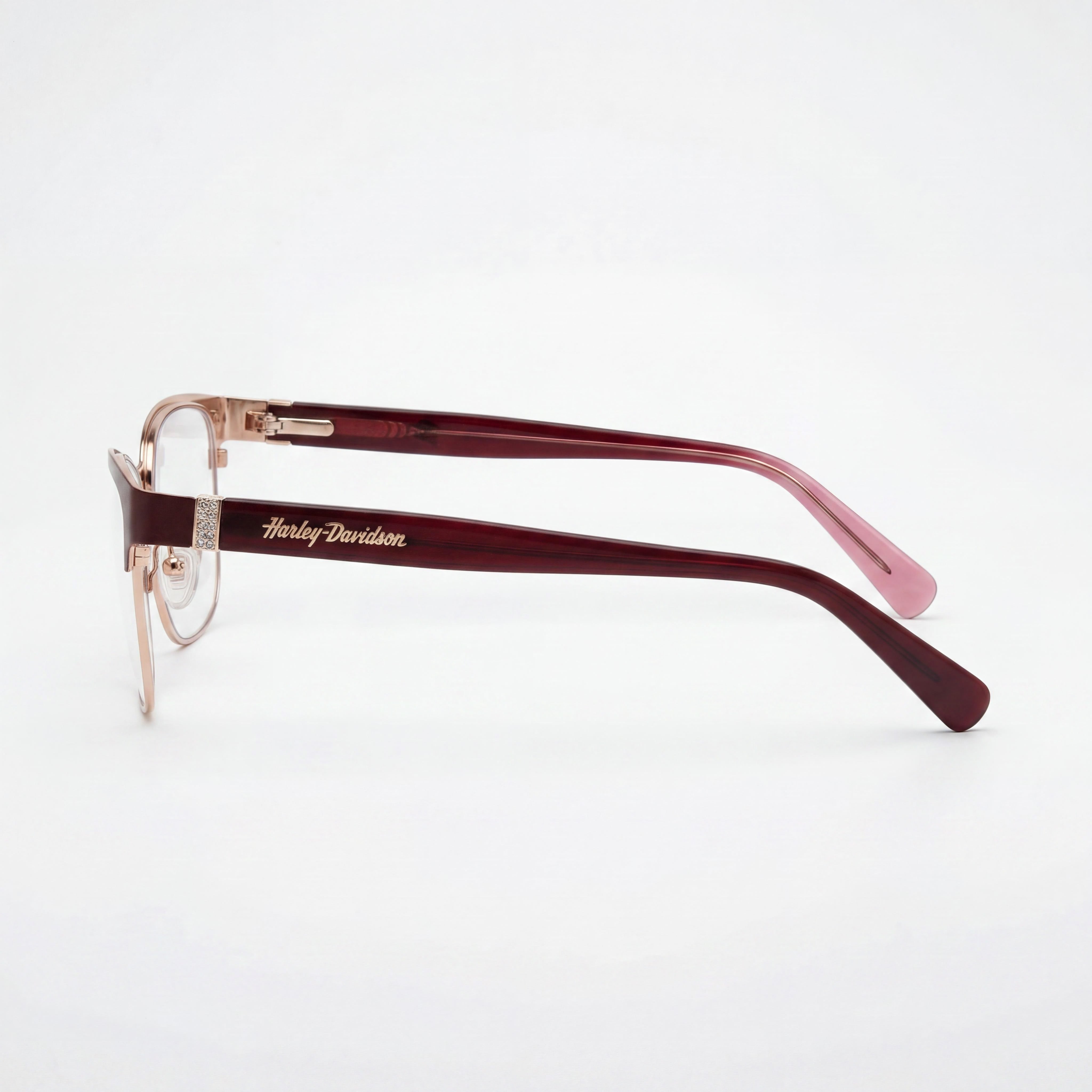 Gafas Harley-Davidson para hombre HD50057 con montura metálica en color burdeos y lentes de policarbonato. Ancho de la lente 54 mm, puente 15 mm, patilla 140 mm., Photo 2