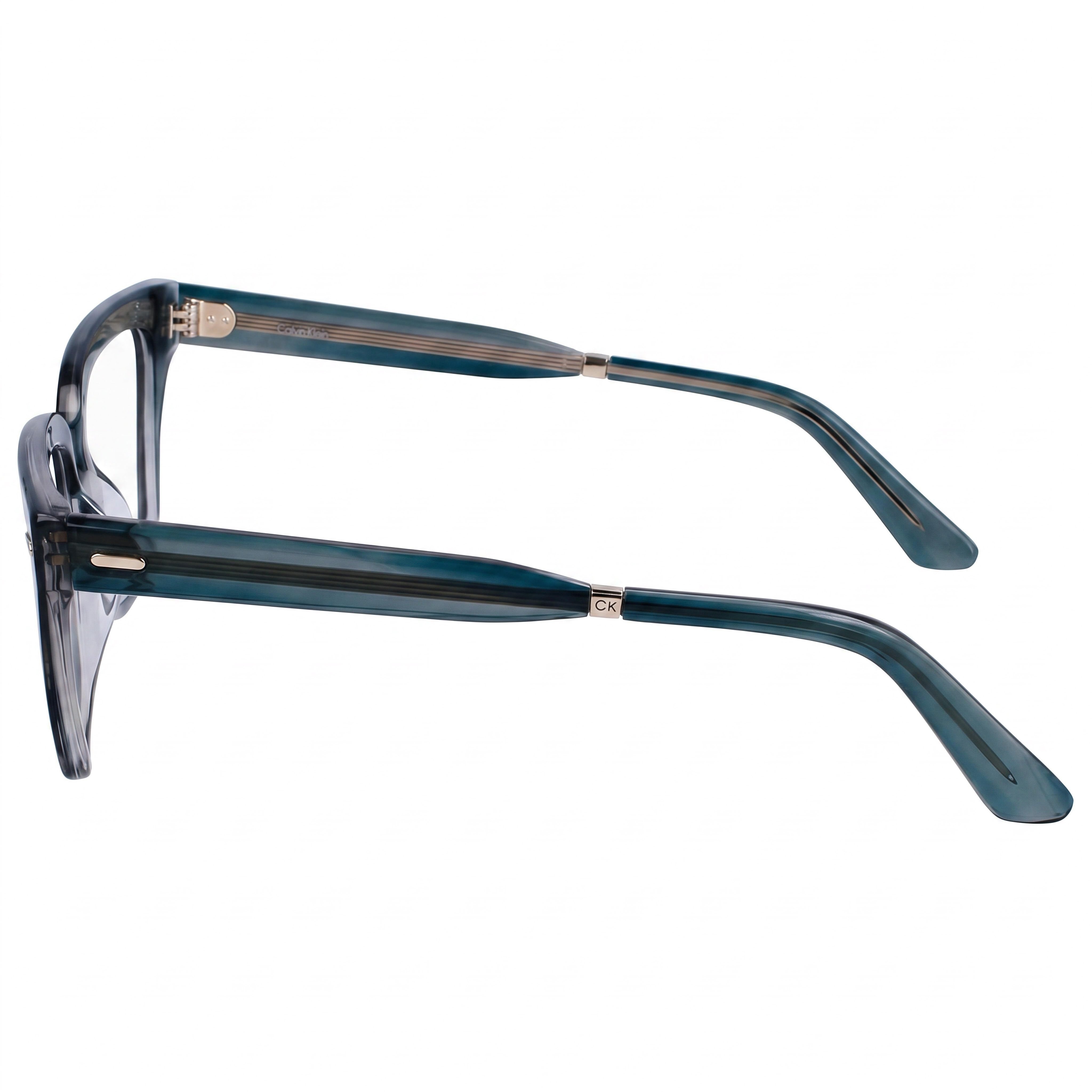 Calvin Klein Gafas de Sol Unisex Ck22539 con Montura Metálica Multicolor y Lentes Polarizadas Petróleo 54mm, Photo 2
