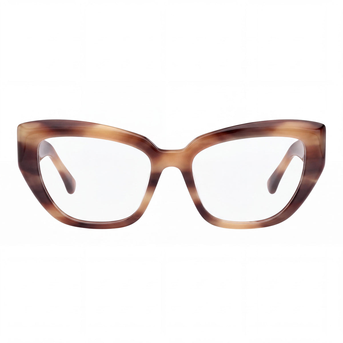 MaxMara MM5135 Women's Light Brown/Striped Modern Eyeglasses 53-17-140, Photo 2
