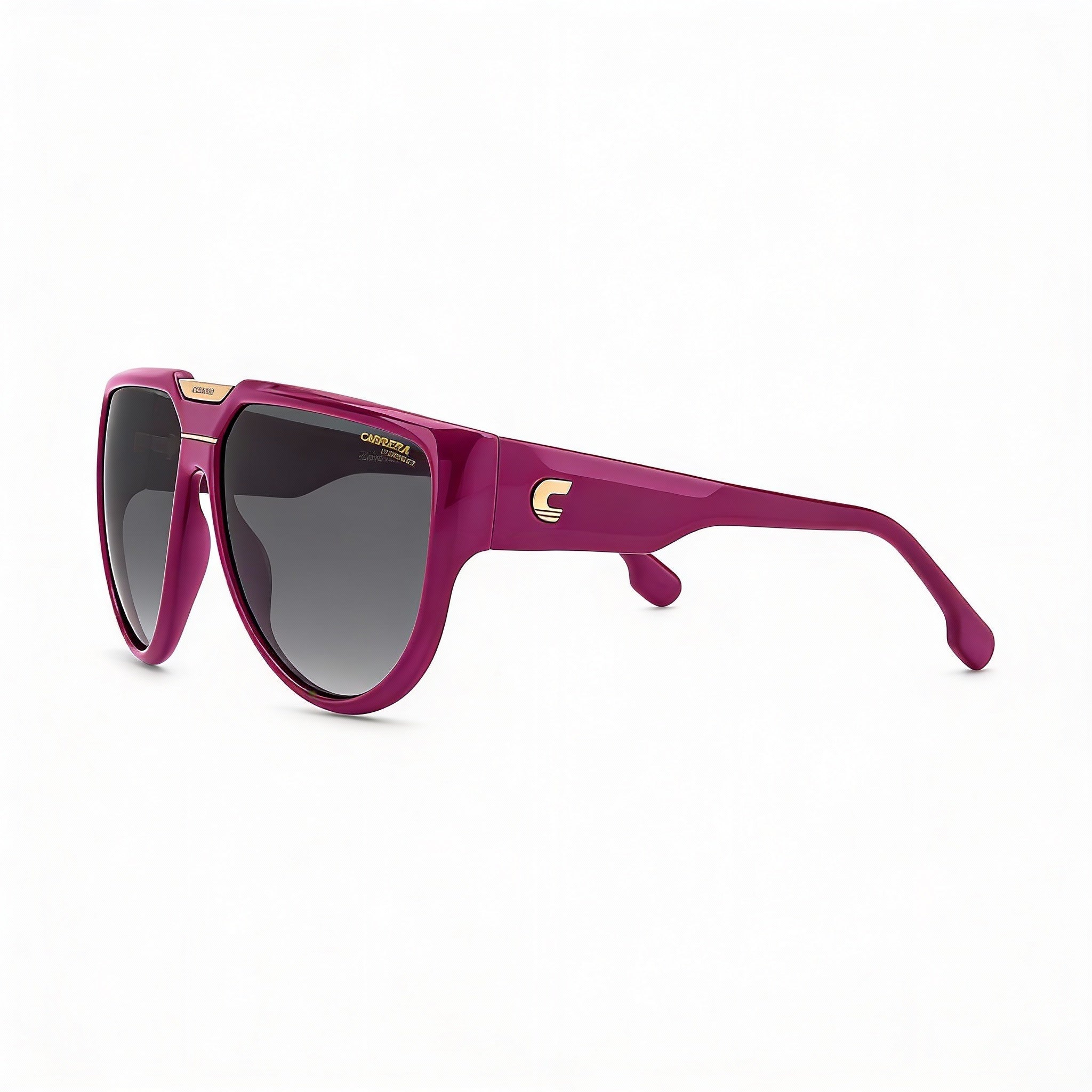 Carrera Contemporary Unisex Polyamide Frame UV Protected Sunglasses Violet Grey Shaded 62mm, Photo 3