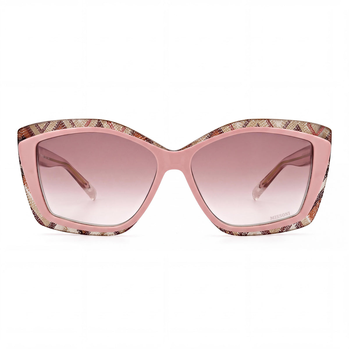 M Missoni 0187/G/S Women's Butterfly Acetate Sunglasses Pink Pattern, Pink Doubleshade 58mm, Photo 2
