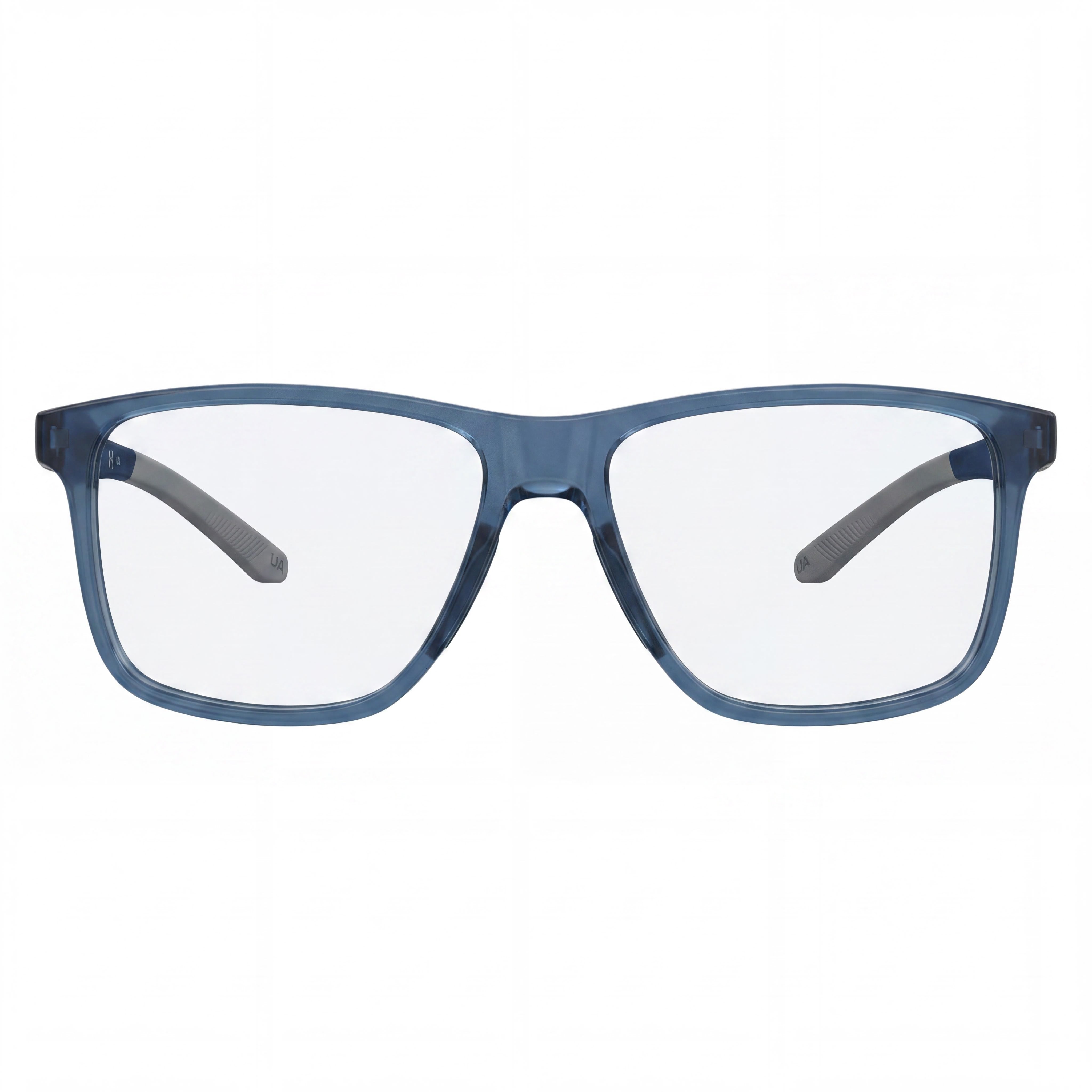 Under Armour Women's Modern Blue Grey Polyamide Frame Material, Polycarbonate Lens Sunglasses 56mm Lens Width, Photo 2