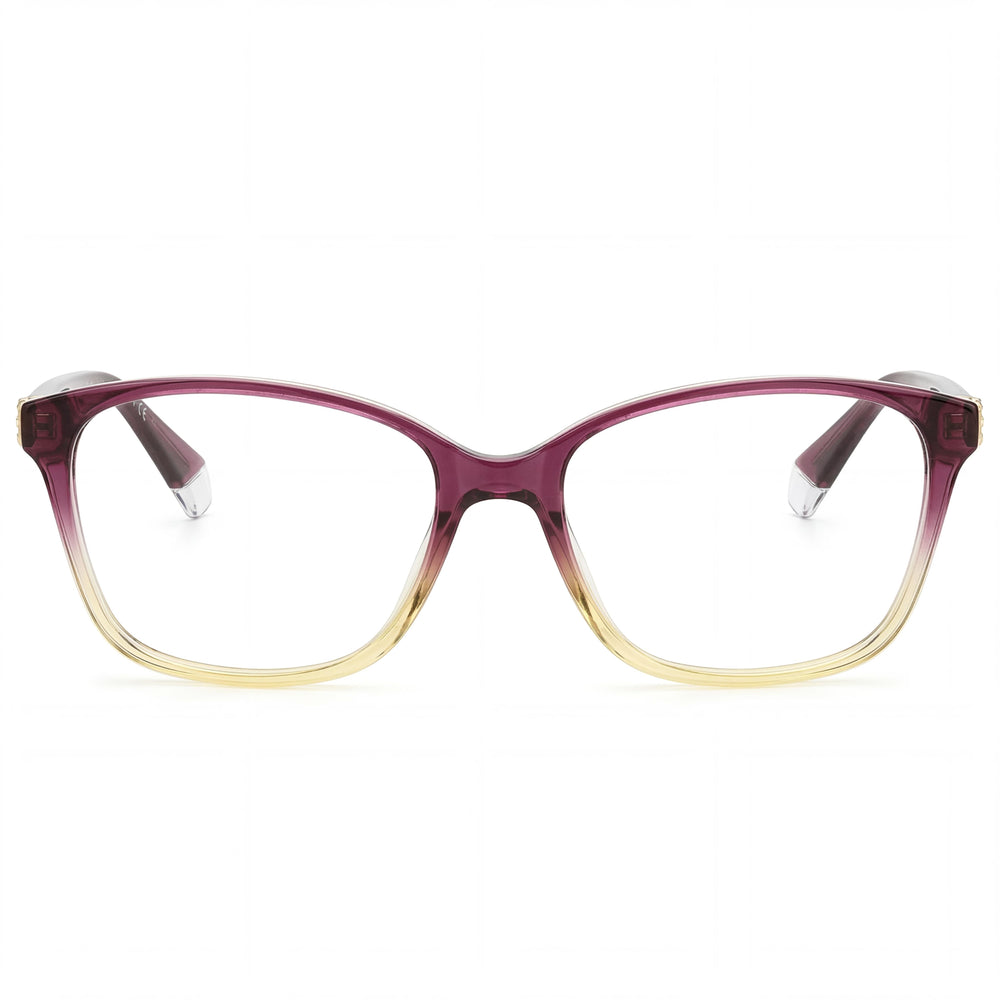 Gafas de sol Polaroid Modern para mujer, color morado y beige, montura completa, cuadradas, de plástico inyectado, no polarizadas, talla 55-15-145