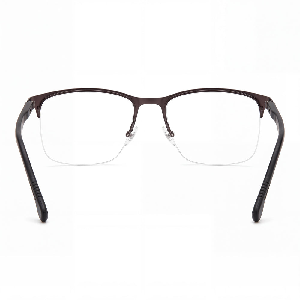 Carrera Carrera 8861 Gafas ópticas unisex de aleación de acero, montura marrón, lente de demostración marrón, sin polarizar, 56 mm