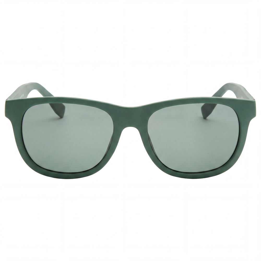 Lacoste L848S Unisex Green Thermoplastic Polyurethane Square Frame Sunglasses with Green Non-Polarized UV Lenses 54mm