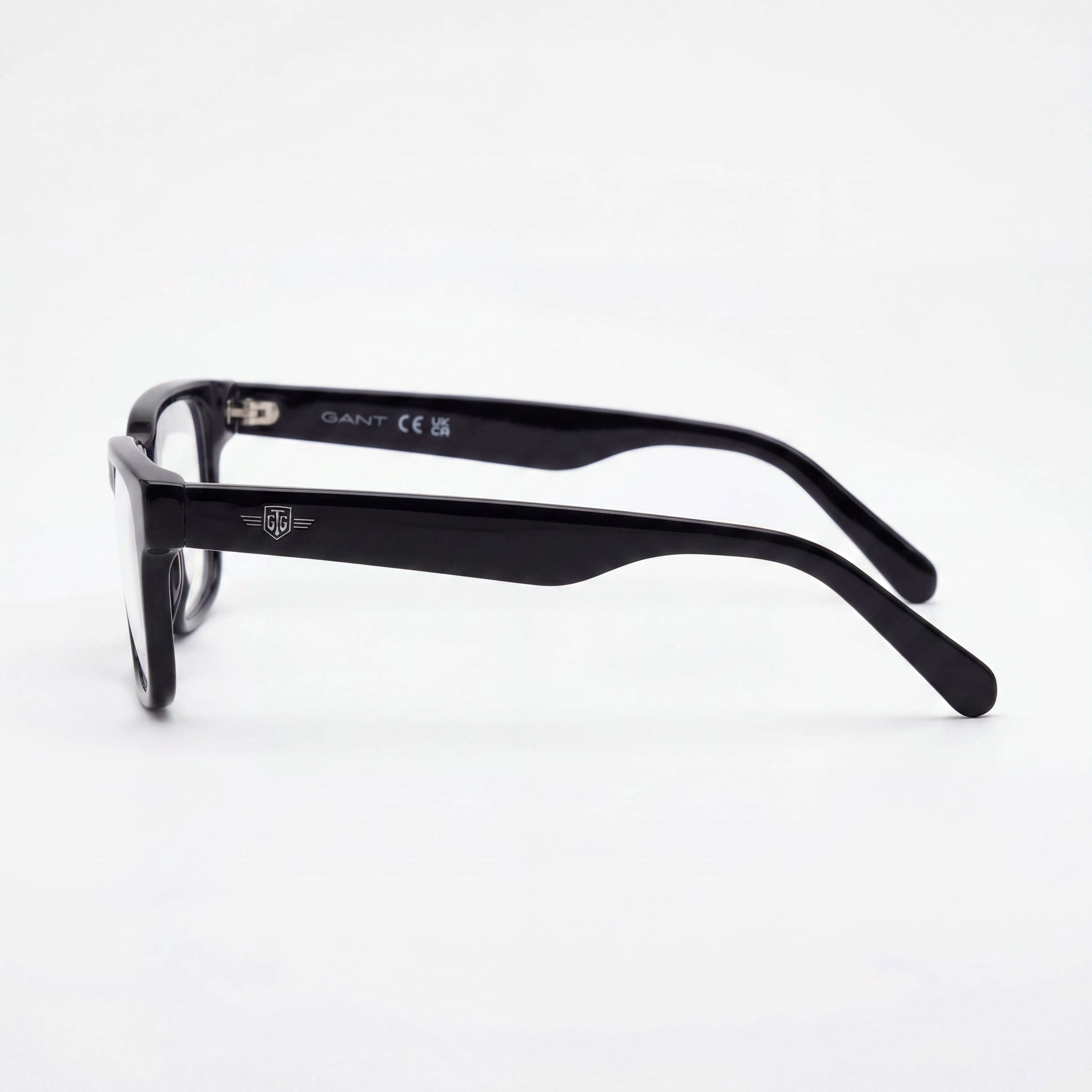 GANT Gafas Clásicas Unisex para Hombre y Mujer, Montura Negra Brillante, Lentes de Policarbonato 53-17-145, Photo 2