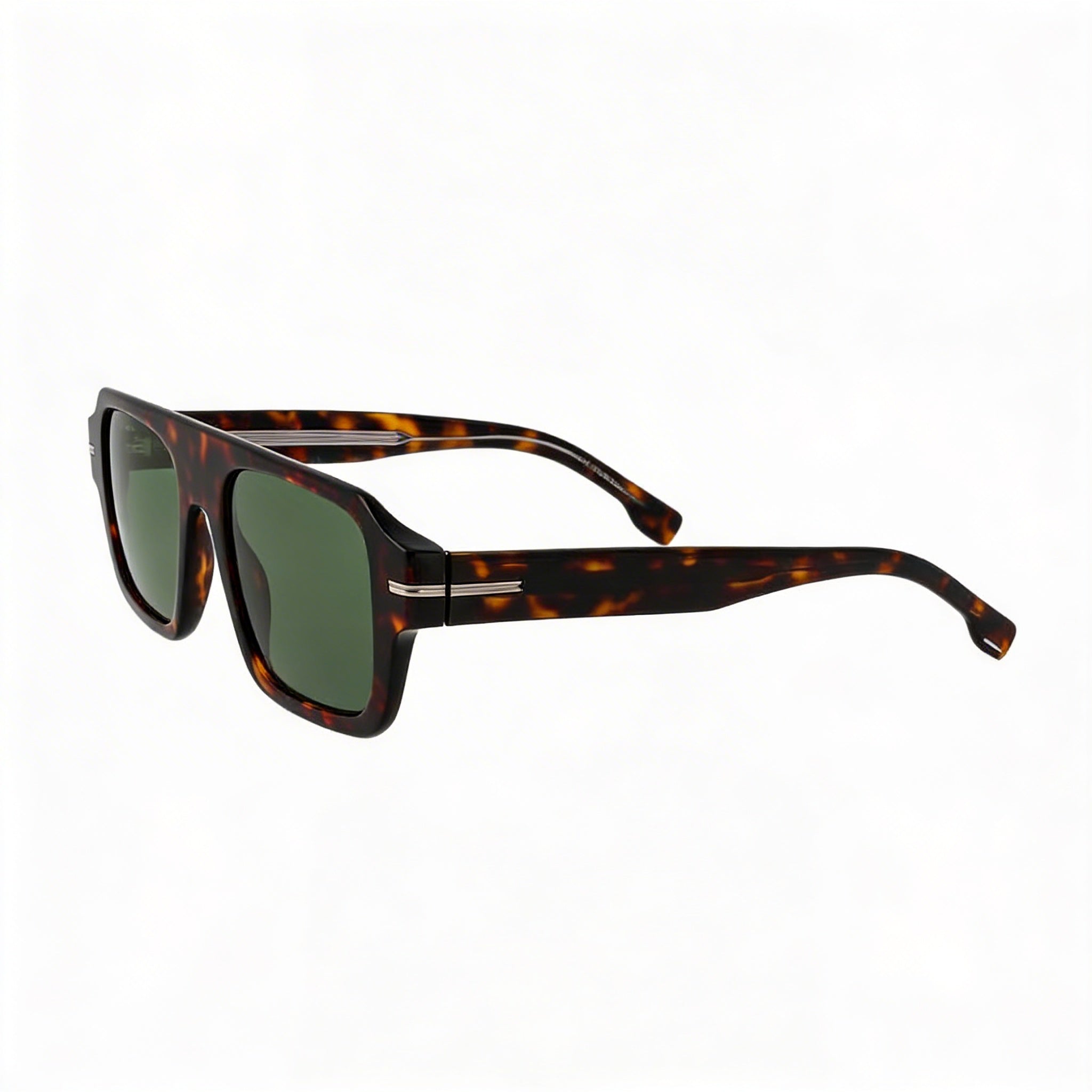Gafas de sol rectangulares Hugo Boss 1595/S Style & Expression para hombre, Habana Verde, aceite ecológico, sin polarizar, protección UV, 53-19-145mm, Photo 3