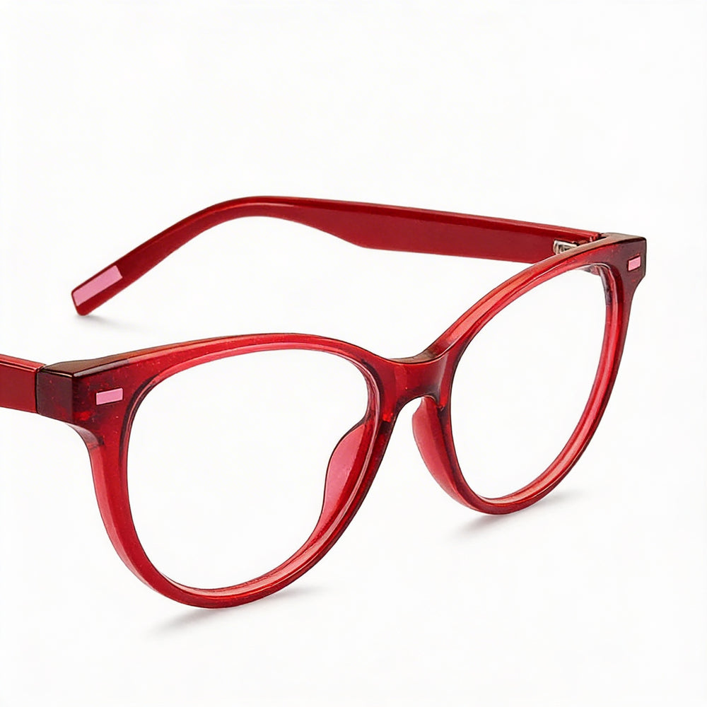 Tommy Hilfiger Modern Women’s Injected Red Glitter Frame, Polycarbonate Non-Polarized Lenses Sunglasses 48mm