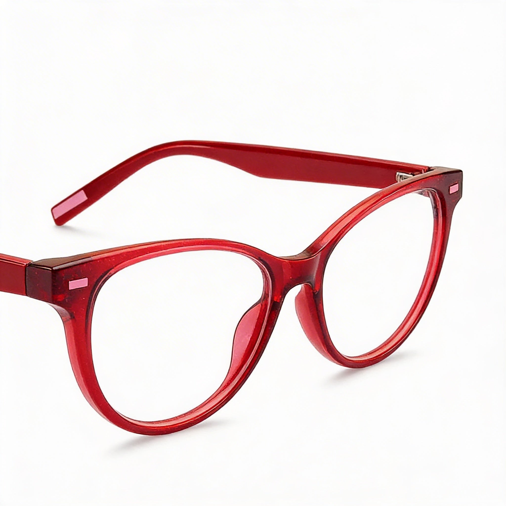 Tommy Hilfiger Modern Women’s Injected Red Glitter Frame, Polycarbonate Non-Polarized Lenses Sunglasses 48mm, Photo 3