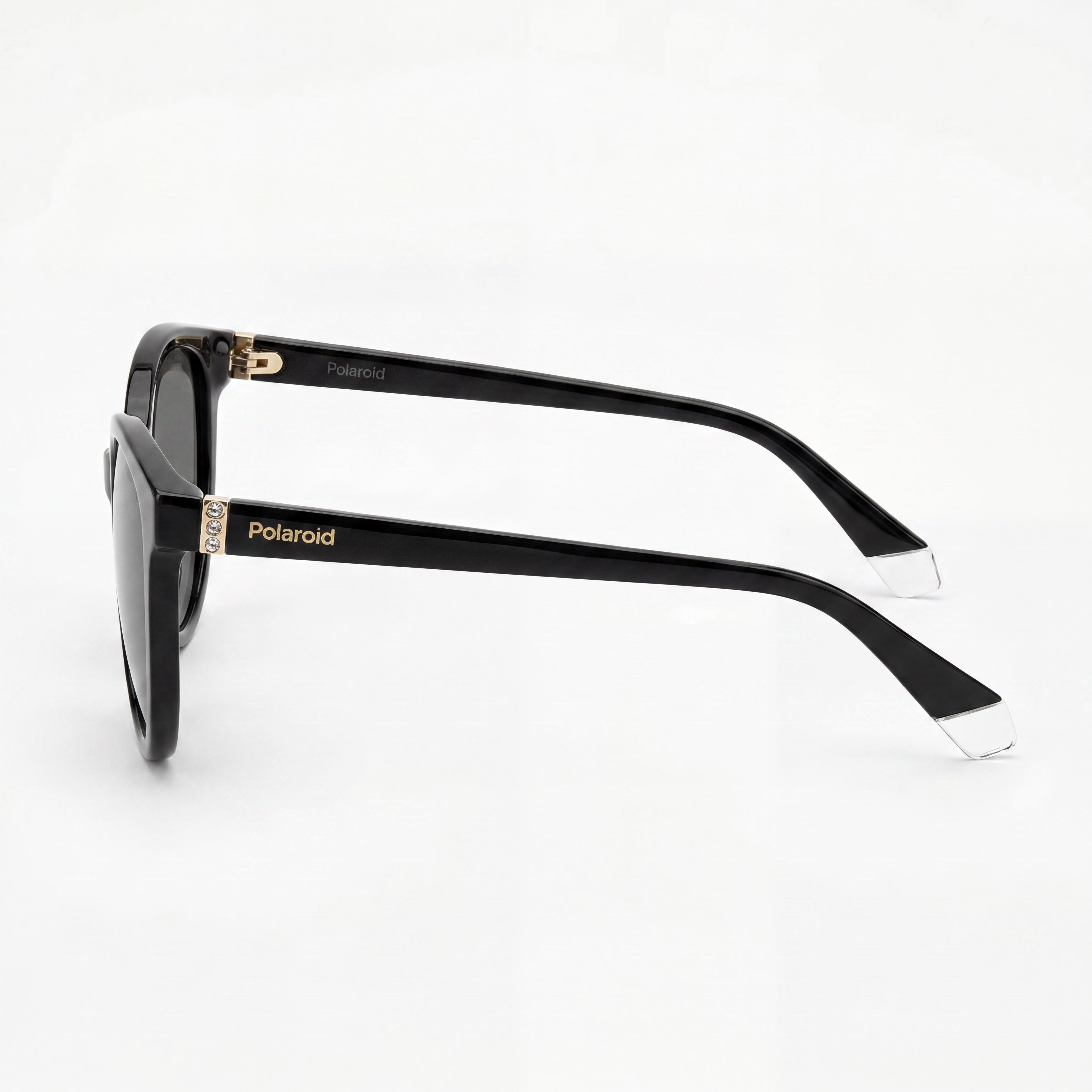 Polaroid Eyewear Pld 4133/S/X Women's Black Polycarbonate UV Protection Grey Polarized Sunglasses 55mm, Photo 3