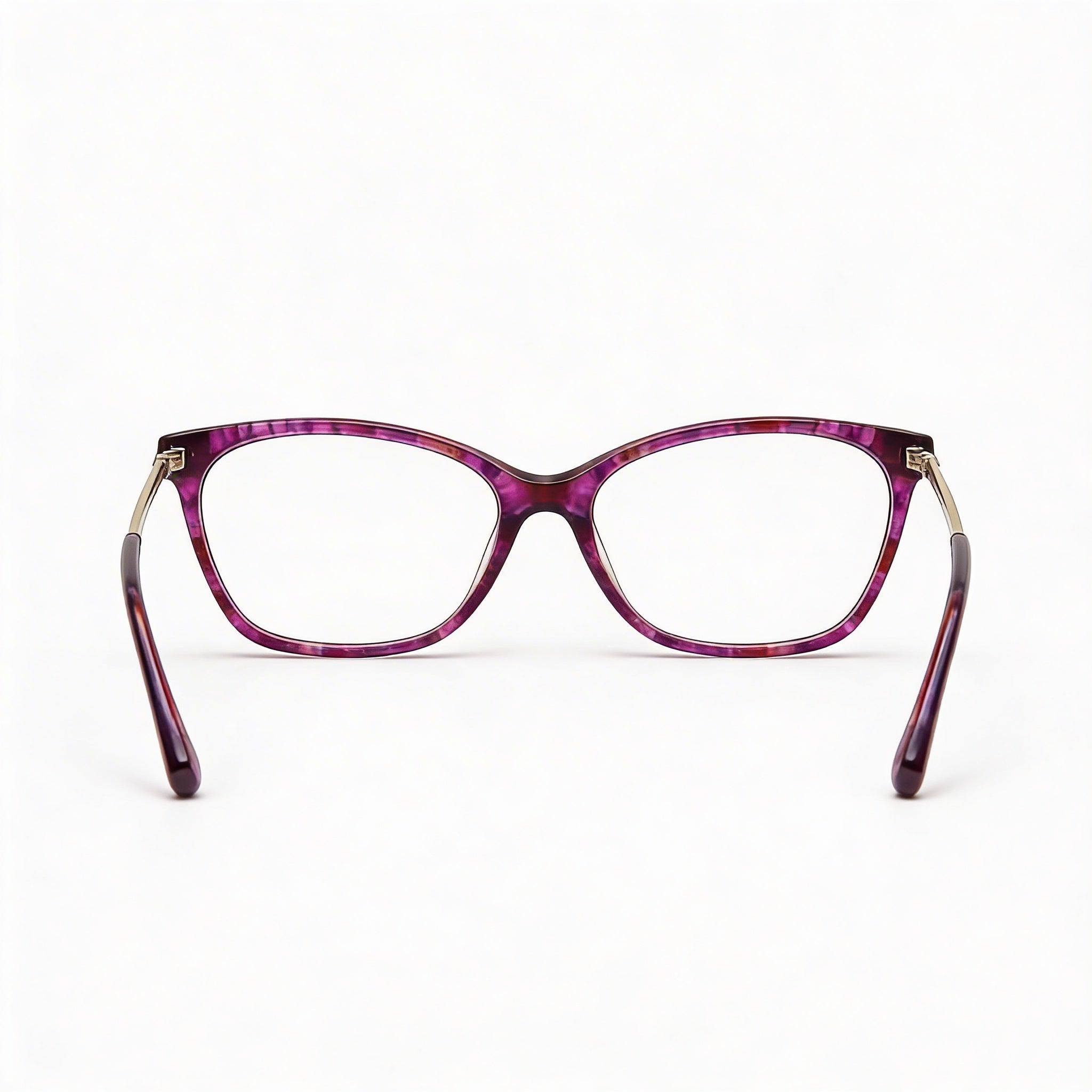 GUESS Trendy Women's Violet Havana Plastic Frame Eyeglasses with Polycarbonate Lenses, 53mm Lens, 16mm Bridge, 140mm Temple, Photo 3