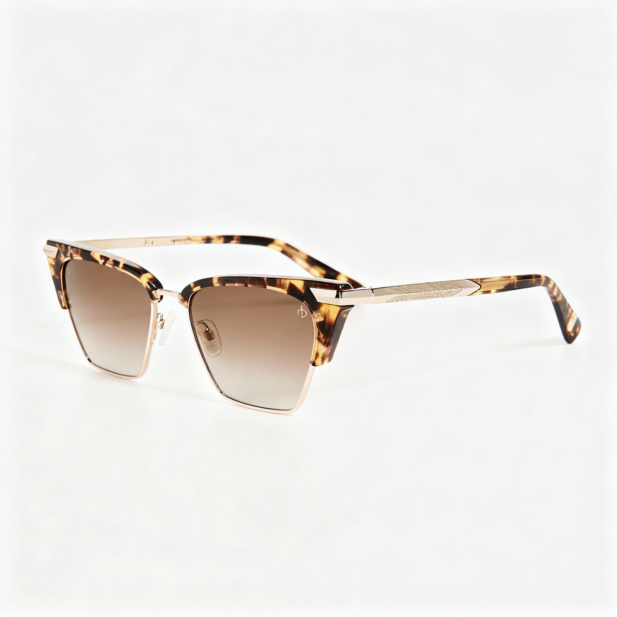 rag & bone Rnb1053/S Women’s Beige Havana Plastic Sunglasses with Brown Shaded Lenses 53-16-140, Photo 3
