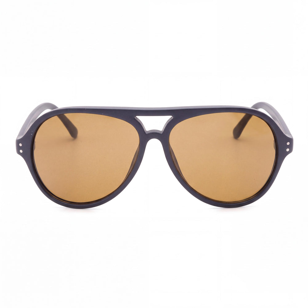 Calvin Klein Men's Ck19532s Plastic Aviator Sunglasses, Matte Navy Grey, 58mm, 100% UV Protection