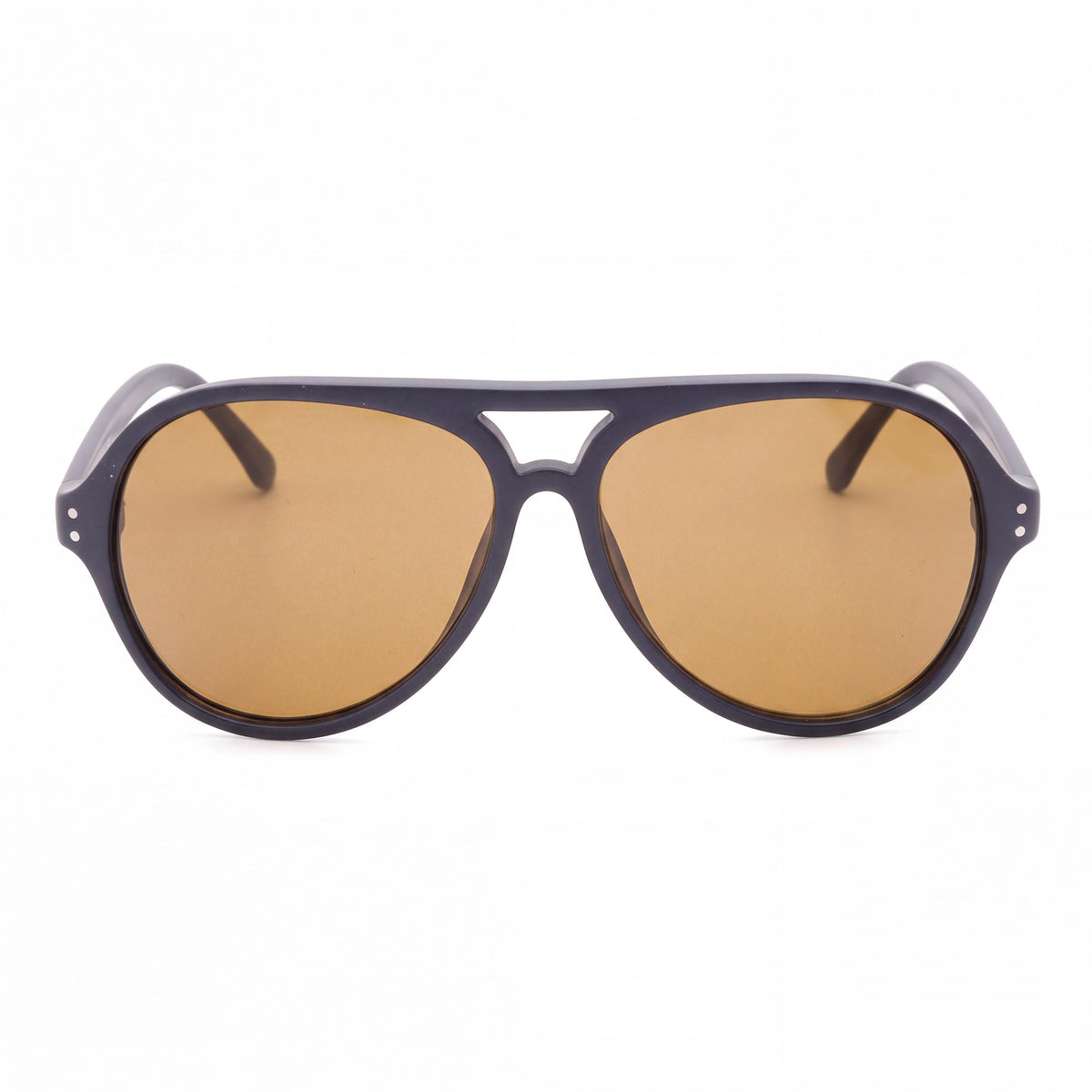 Calvin Klein Men's Ck19532s Plastic Aviator Sunglasses, Matte Navy Grey, 58mm, 100% UV Protection, Photo 2