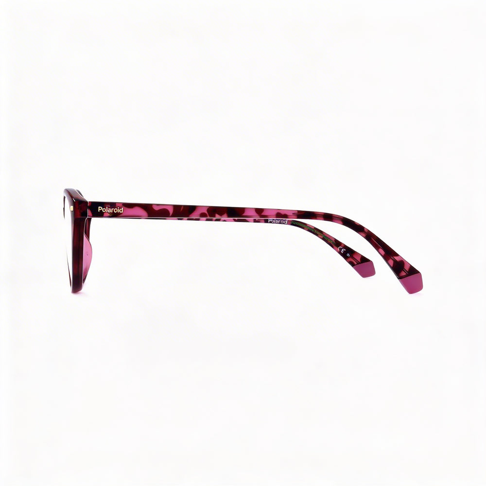 Gafas de sol Polaroid PLD D432 para mujer, estilo ojo de gato, montura completa inyectada, color rosa habano, 53 mm