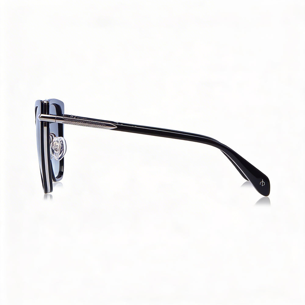 Gafas de sol Rag & Bone Rnb1057/G/S de acetato negro con protección UV para mujer de 56 mm