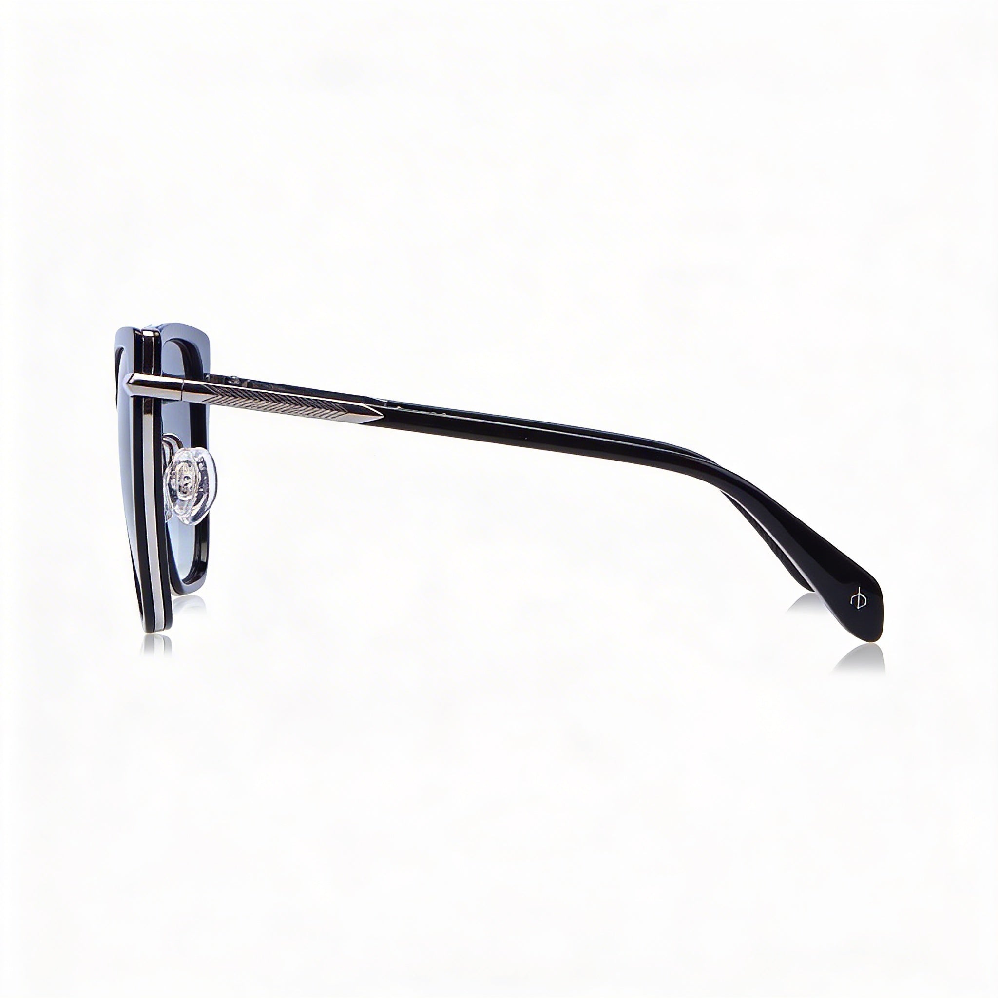 Gafas de sol Rag & Bone Rnb1057/G/S de acetato negro con protección UV para mujer de 56 mm, Photo 3