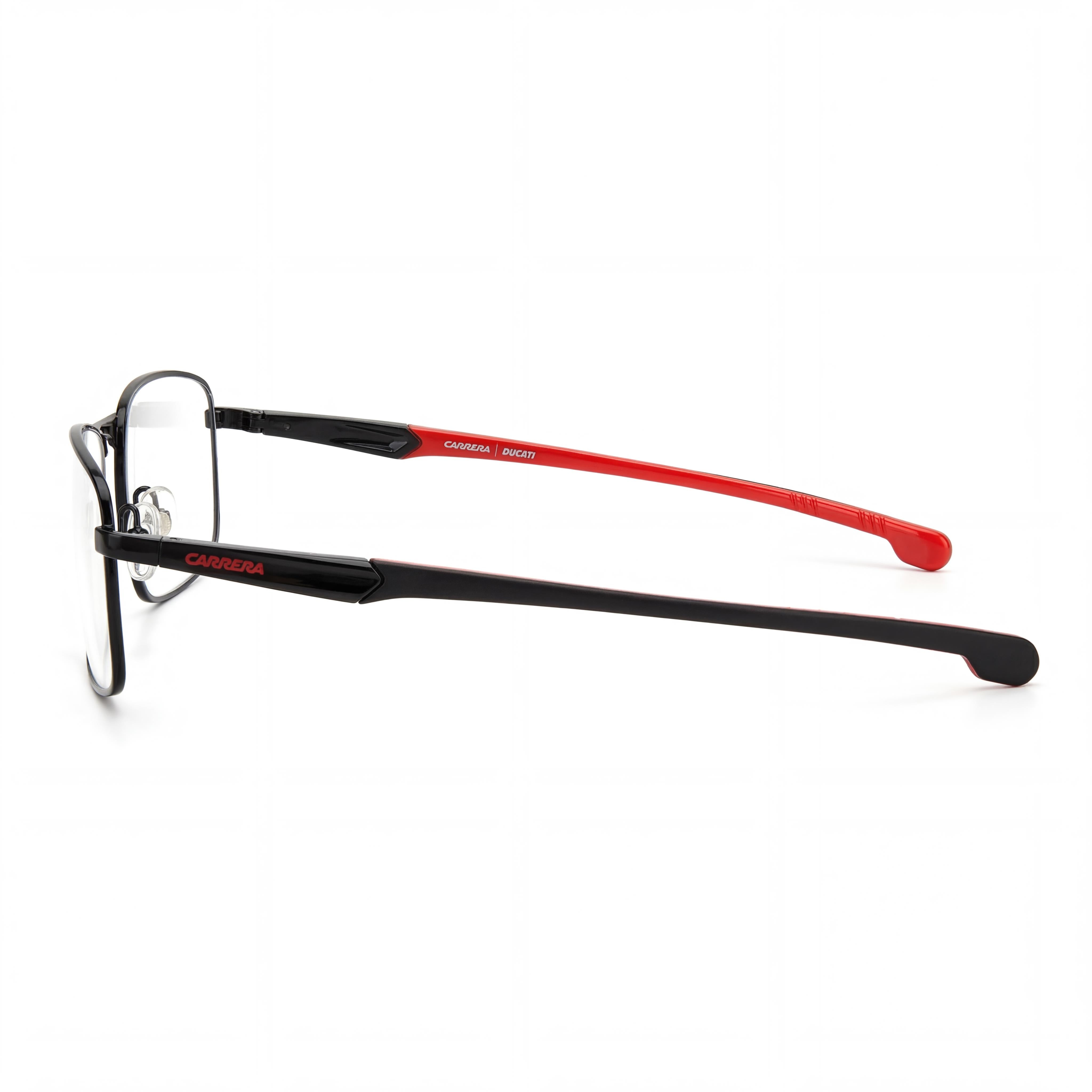 Carrera Carduc 008 Unisex Sunglasses with Black Red Alloy Steel Frame, Polycarbonate UV Protected Lenses 55mm, Photo 3