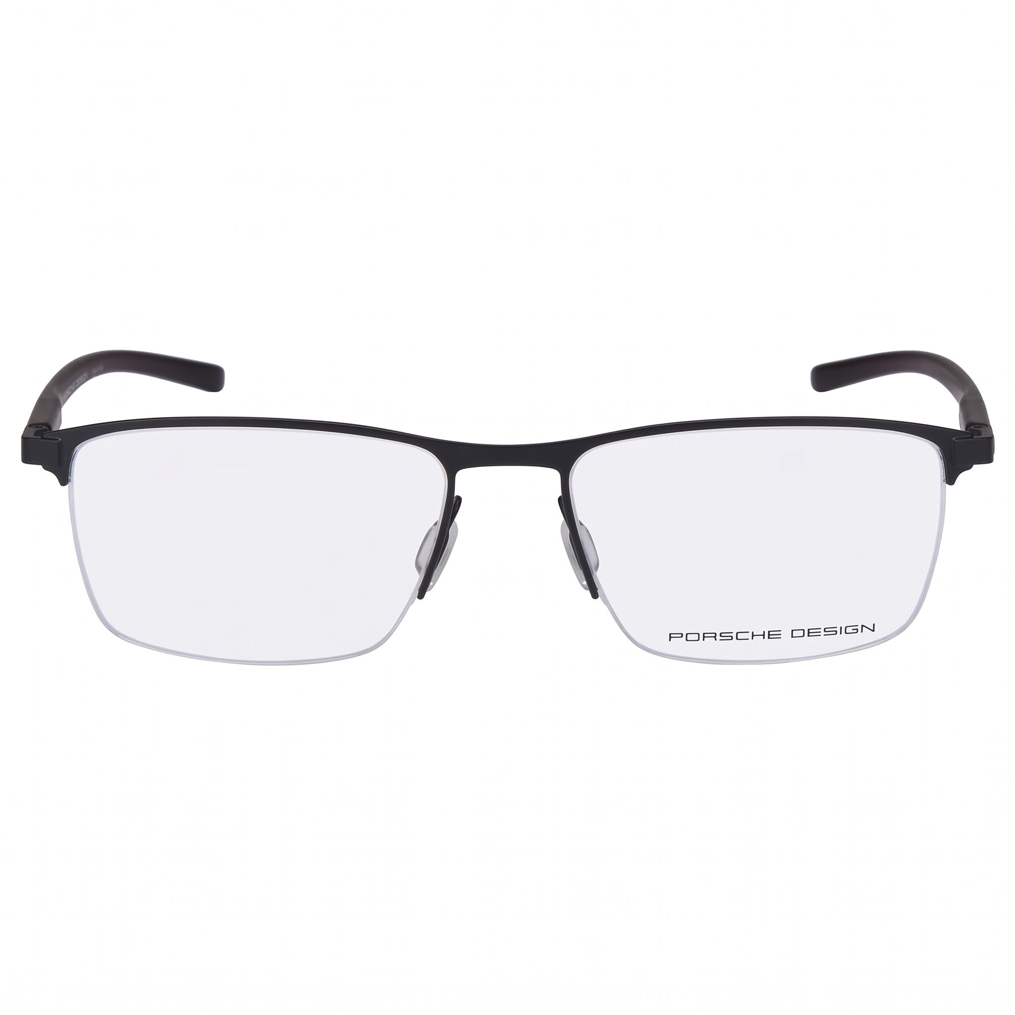 Porsche Design Modern P8371 Eyeglasses for Men with Black Plastic Frame, 54mm Lens Width, Photo 2