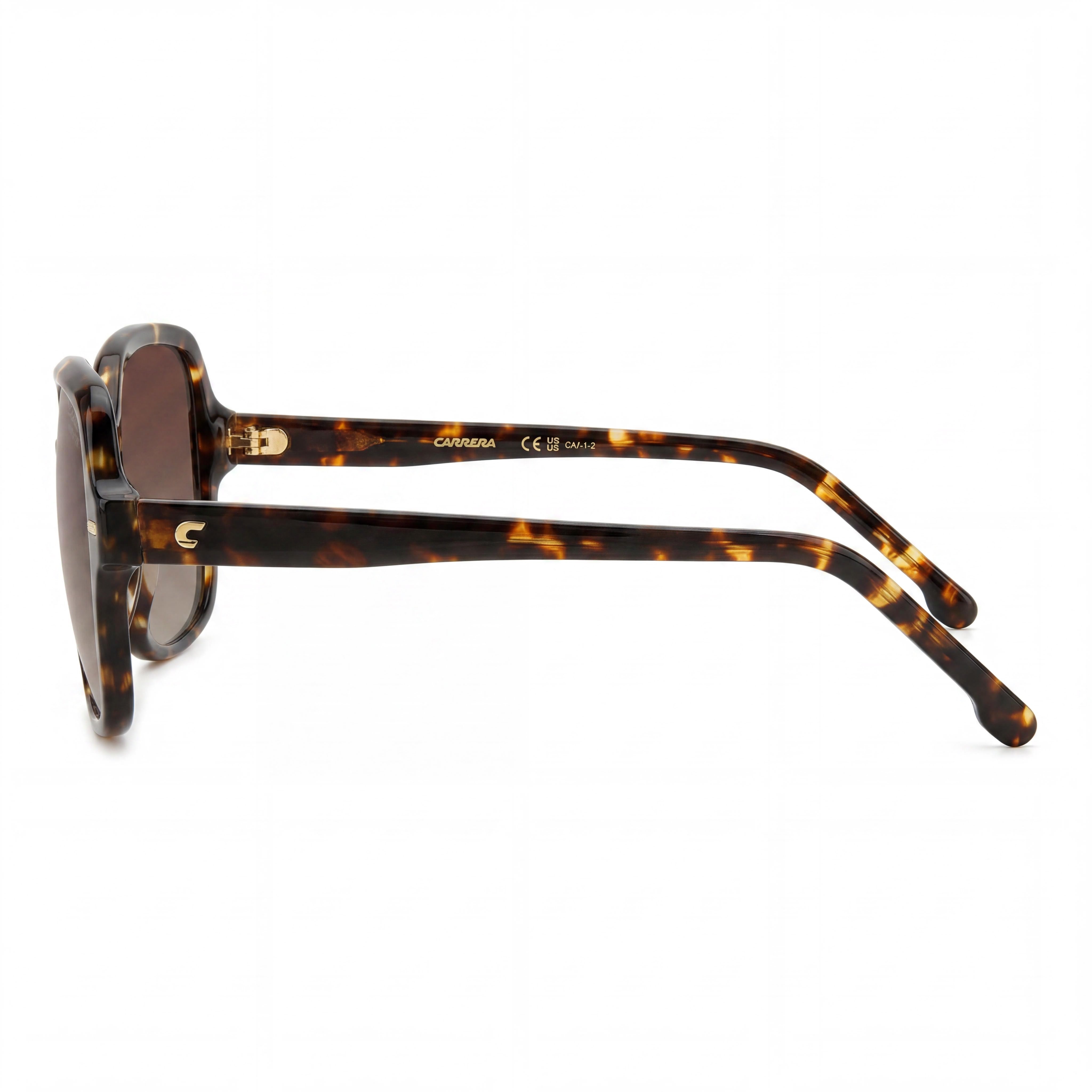 Carrera Classic Women’s Havana Brown Plastic Brown Shaded Polarized Polycarbonate UV Protection 55mm Sunglasses, Photo 3
