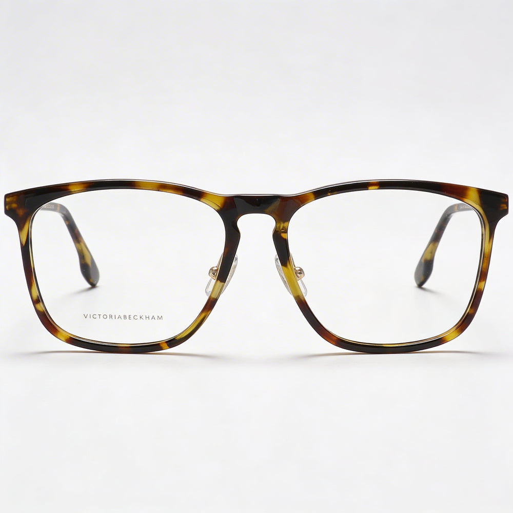 Montura de acetato Victoria Beckham Vb2601 para mujer, color carey verde, con lentes transparentes, 57-16-140