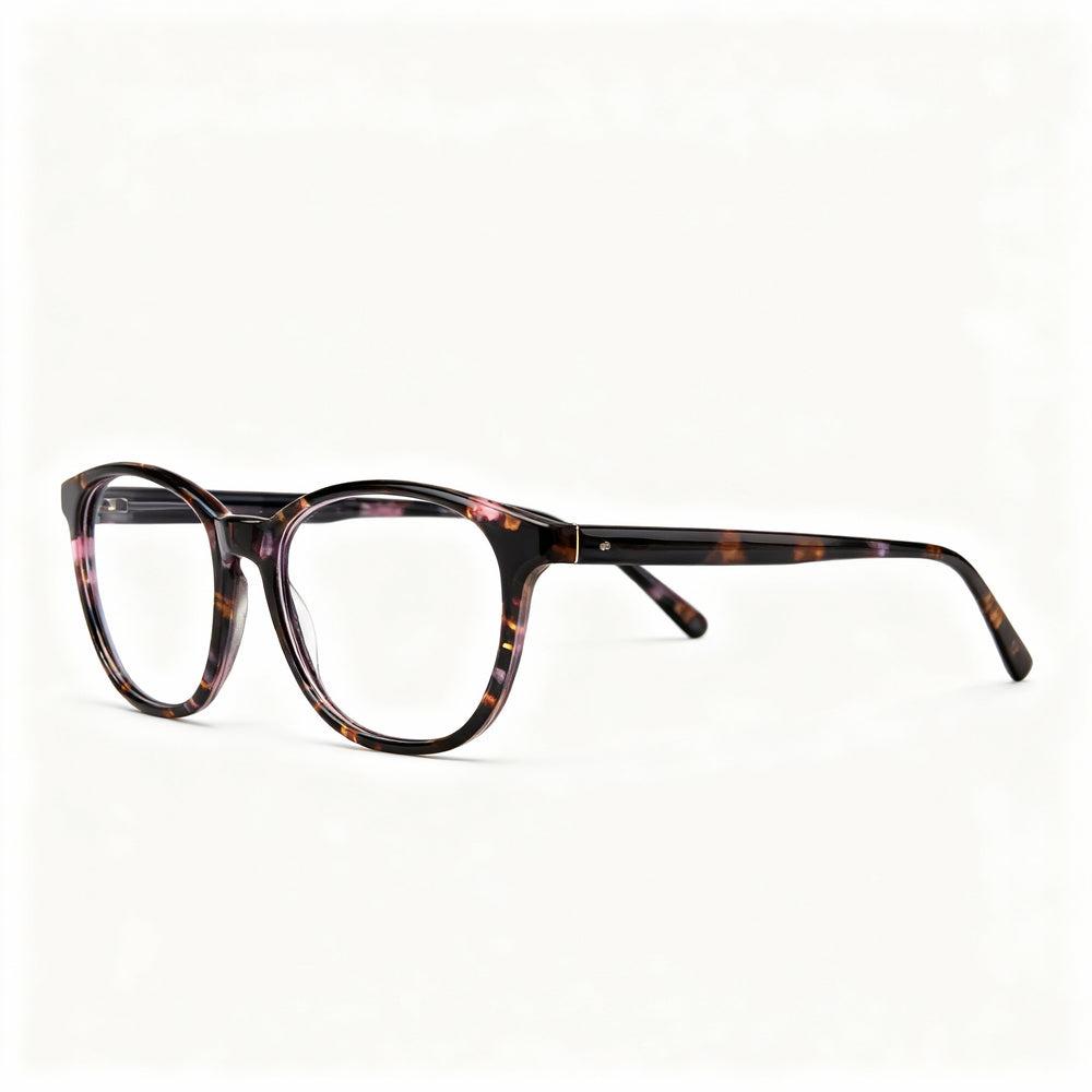Adensco Ad 231 Men's Pink Havana Plastic Frame Eyeglasses with Clear Polarized Polycarbonate Lenses 52mm
