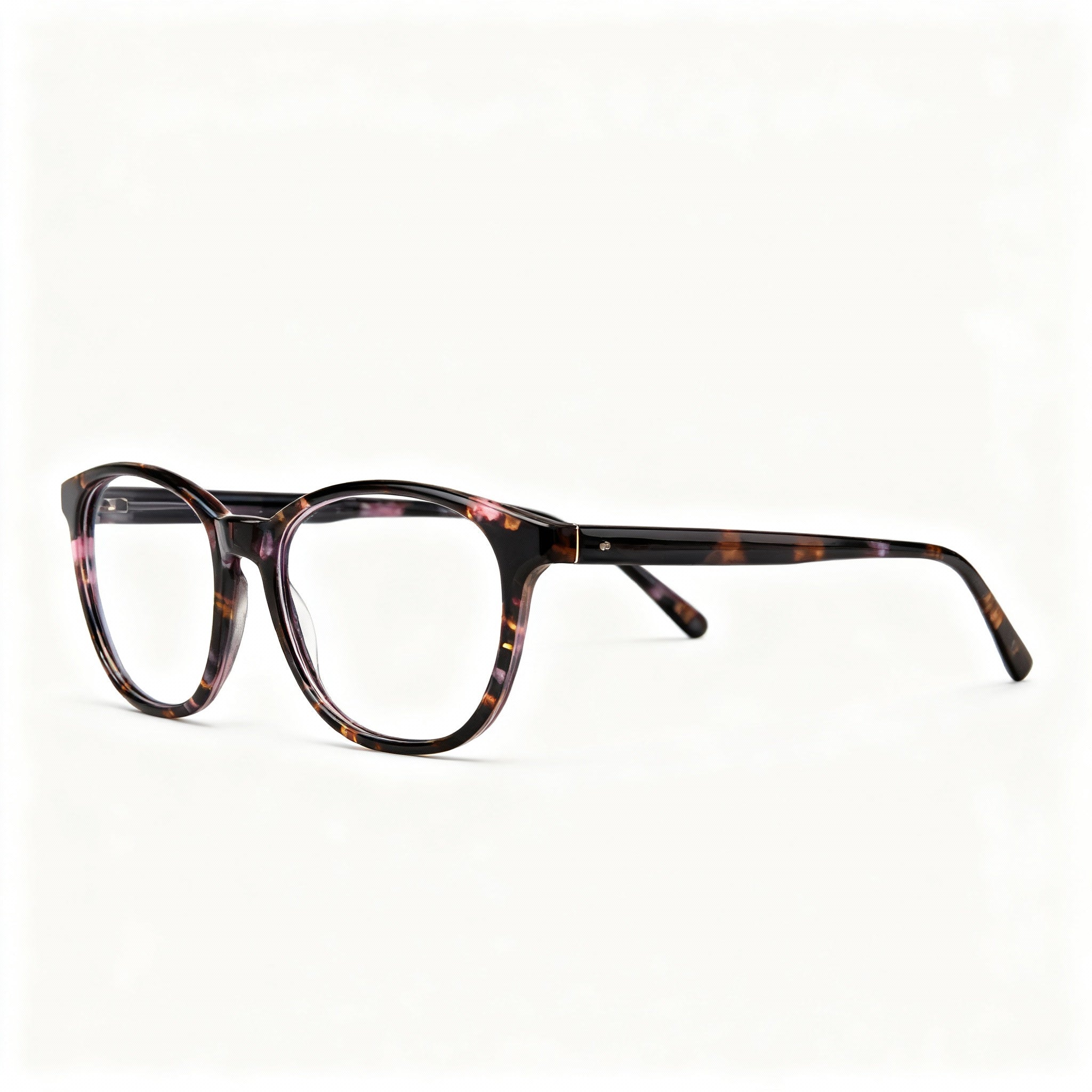 Adensco Ad 231 Men's Pink Havana Plastic Frame Eyeglasses with Clear Polarized Polycarbonate Lenses 52mm, Photo 3