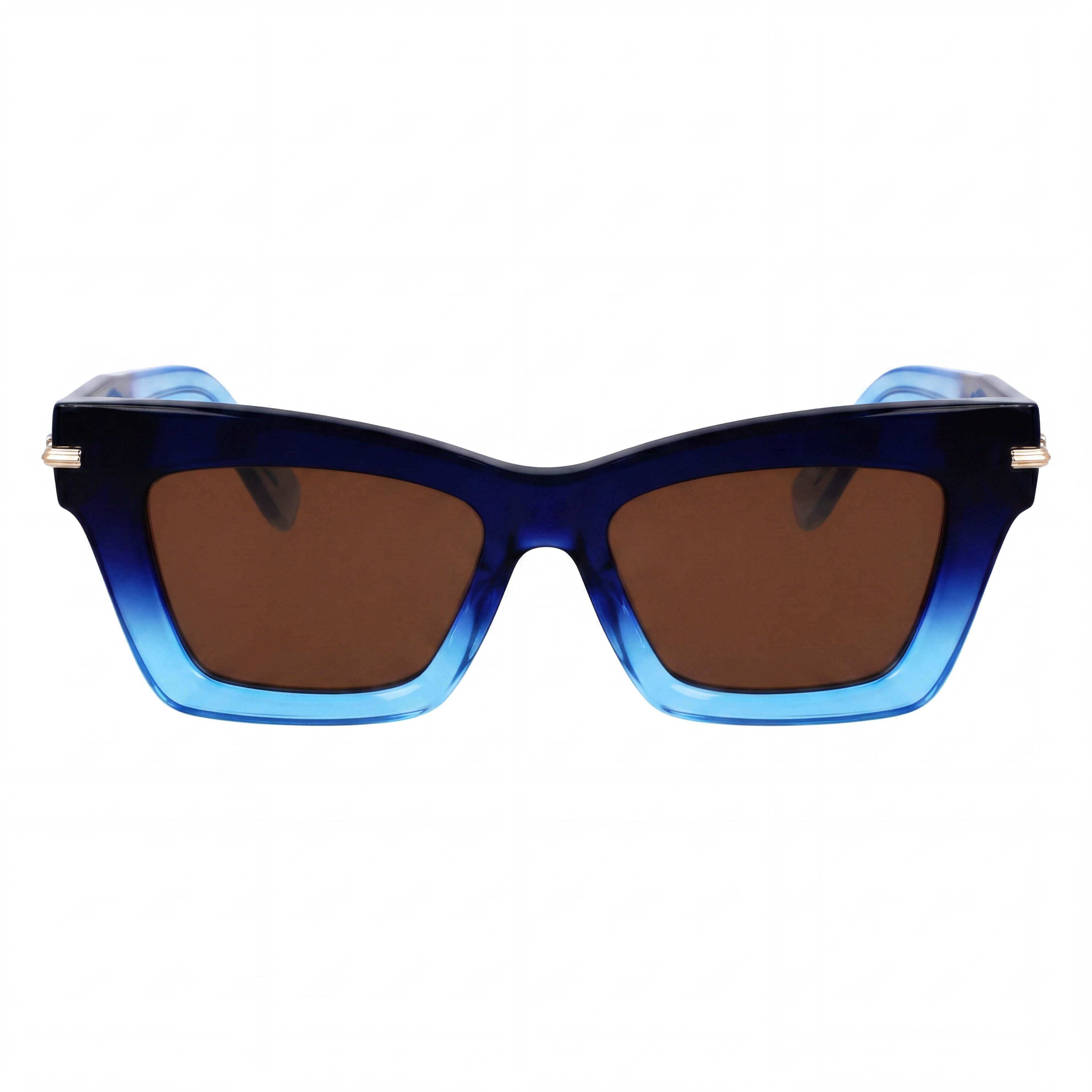 Ferragamo Sf2031s Men’s Acetate Frame Sunglasses, Dark Blue Transparent, Protection, 52mm Lens, Photo 2