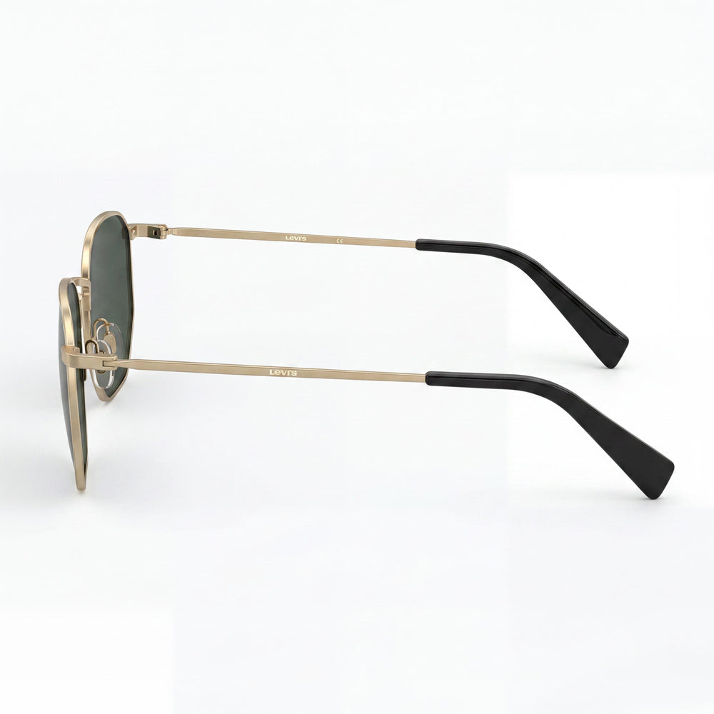 Gafas Levi's de Estilo Moderno para Hombre con Montura Metálica, Lentes de Policarbonato con Protección UV, 51mm Ancho de Lente - 20mm Puente - 145mm Longitud de Patilla