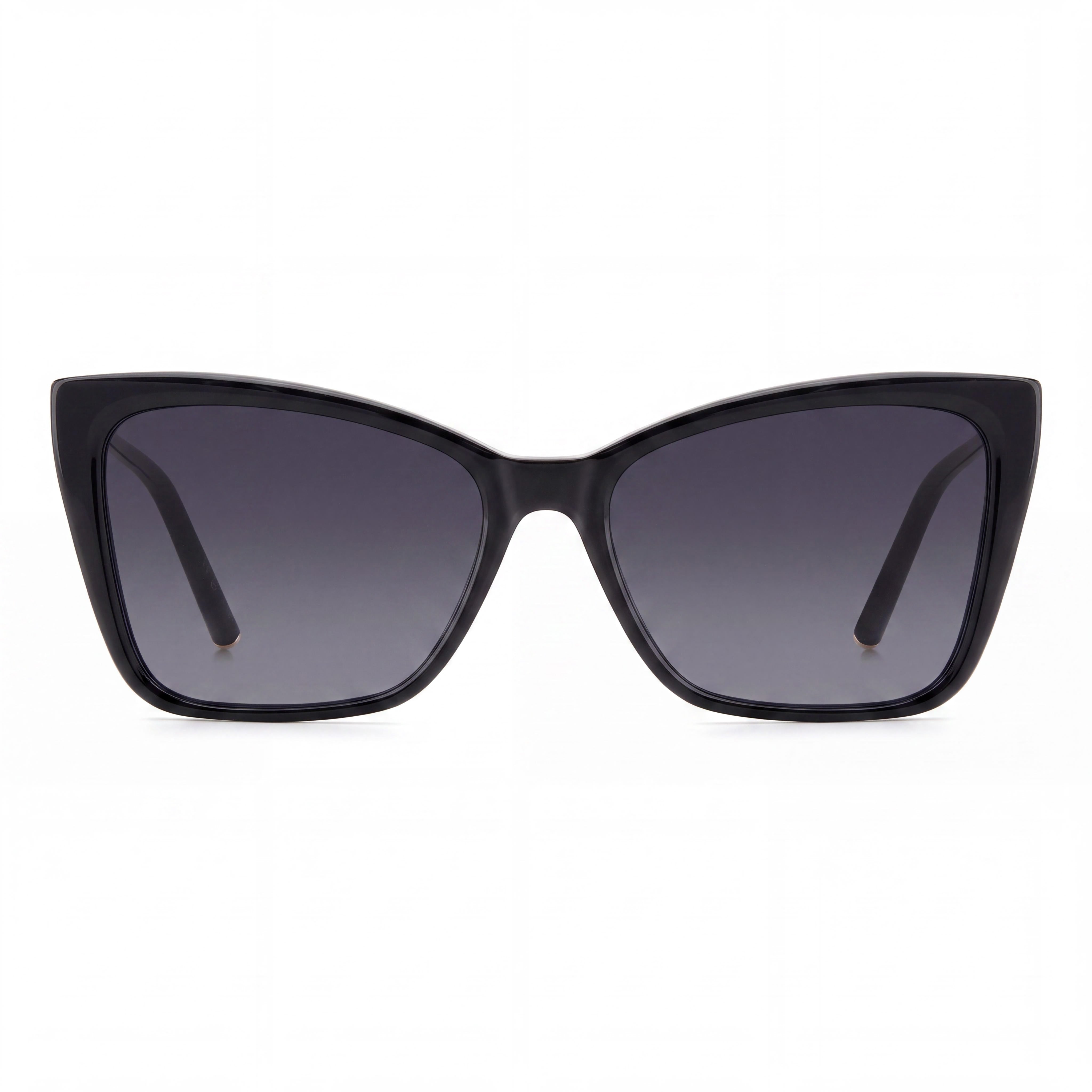 Carolina Herrera Seasonal Women's Rectangular Plastic Sunglasses Black Gold Dark Grey Shaded 57mm, Photo 2