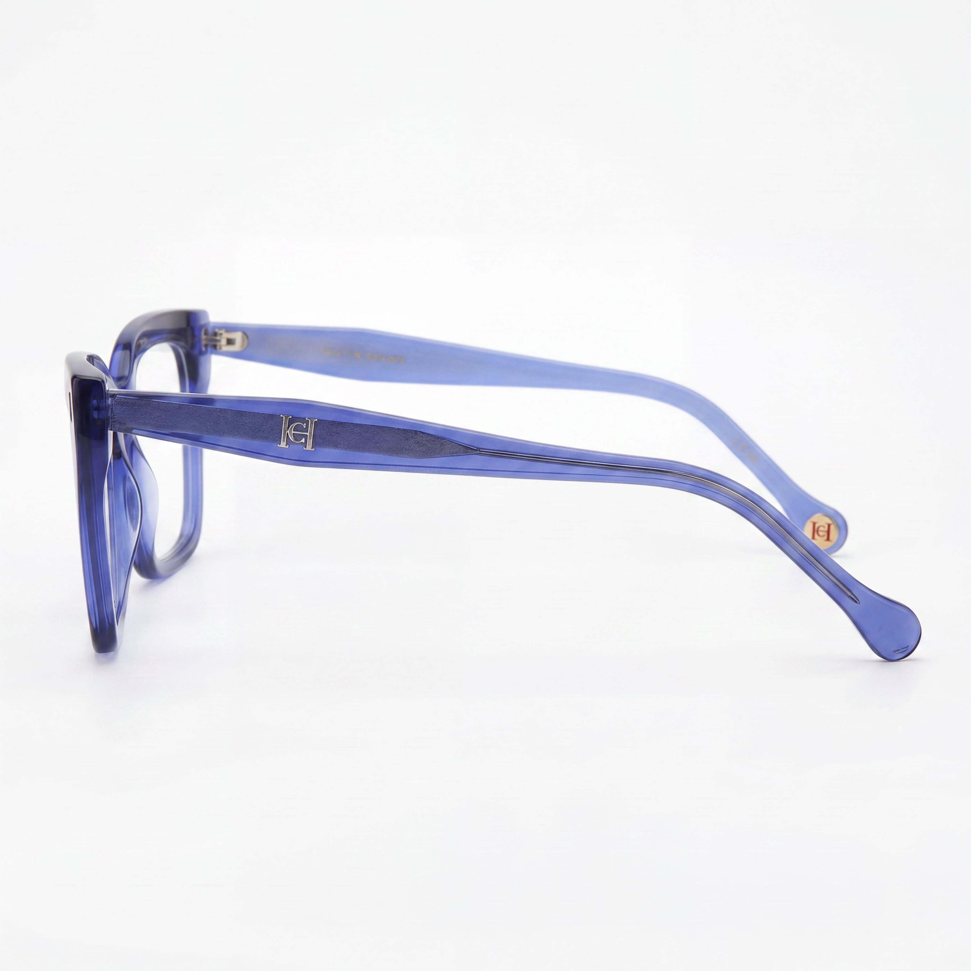 Gafas de sol clásicas de Carolina Herrera para mujer, de plástico azul azur, no polarizadas, 53 mm, Photo 2
