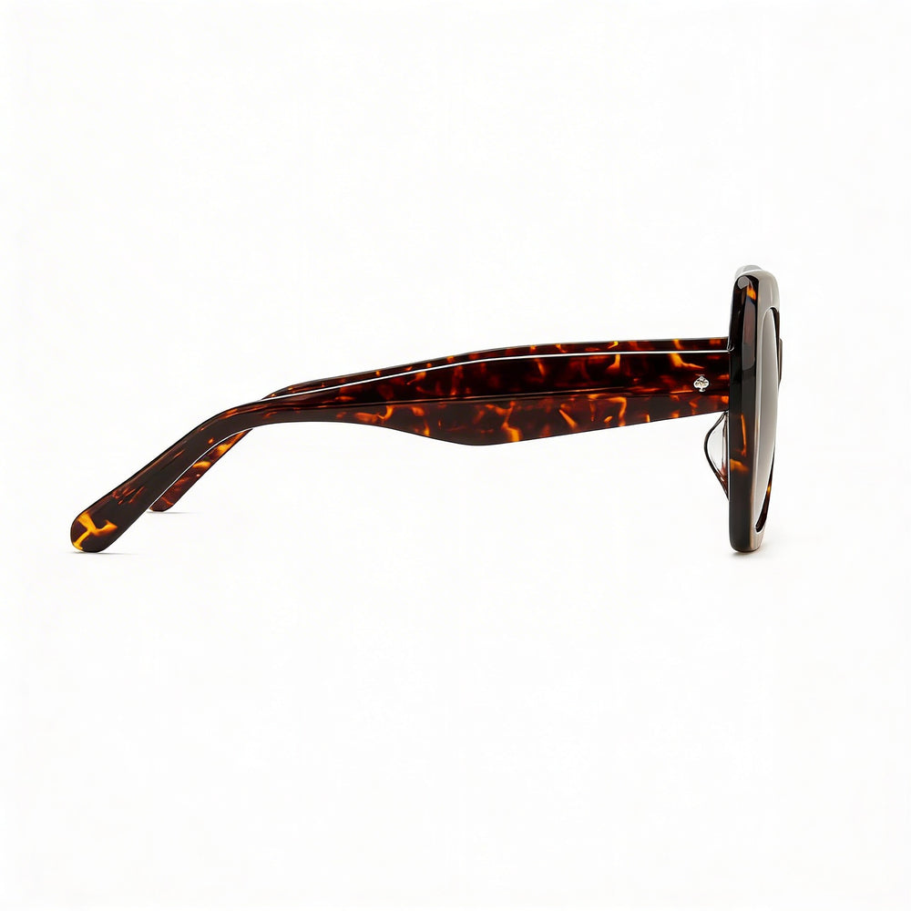 Gafas de sol Kate Spade New York Naomi/S para mujer, montura cuadrada de plástico Havana, color marrón, protección UV, 52 mm
