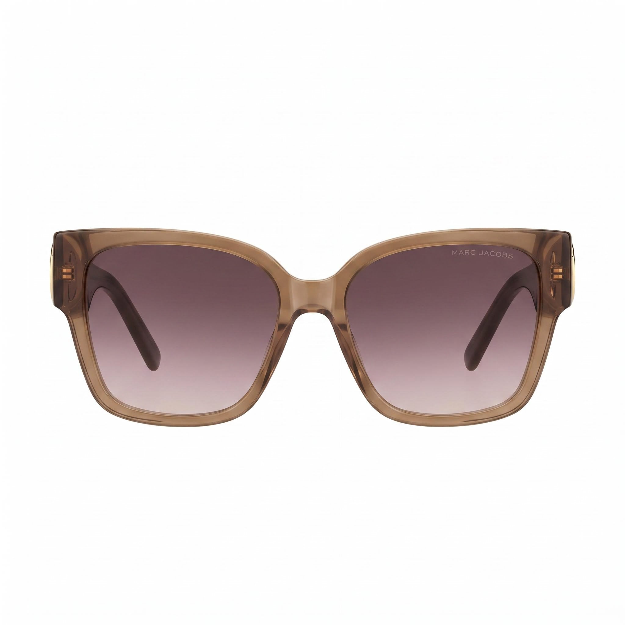 Marc Jacobs Marc 698/S Women's Acetate Brick Brown Clear Non-Polarized UV Protected Sunglasses 54mm, Photo 2