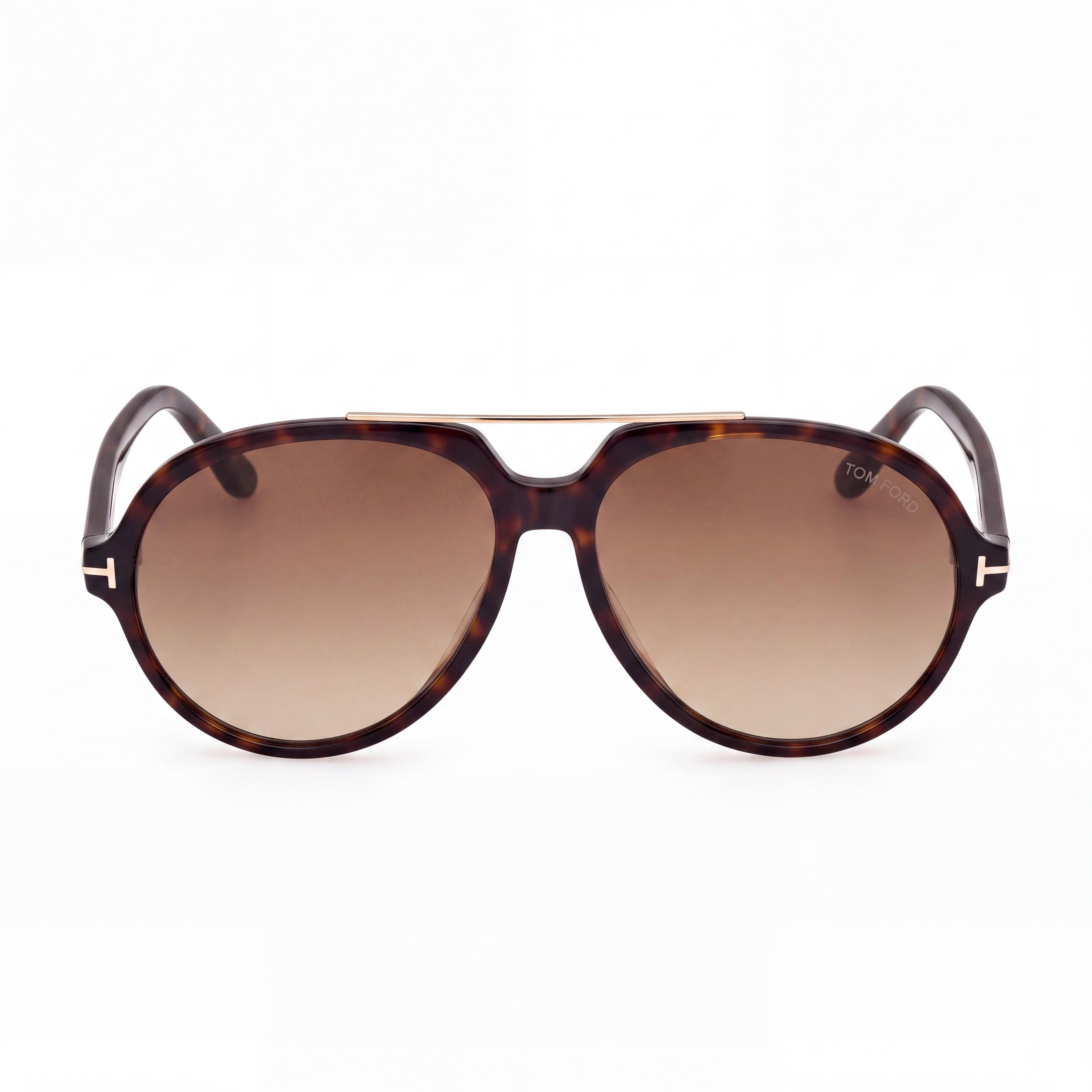 Tom Ford FT1210 Gafas de Estilo Clásico Unisex con Montura de Plástico Dark Havana y Lentes Negras 59mm, Photo 2