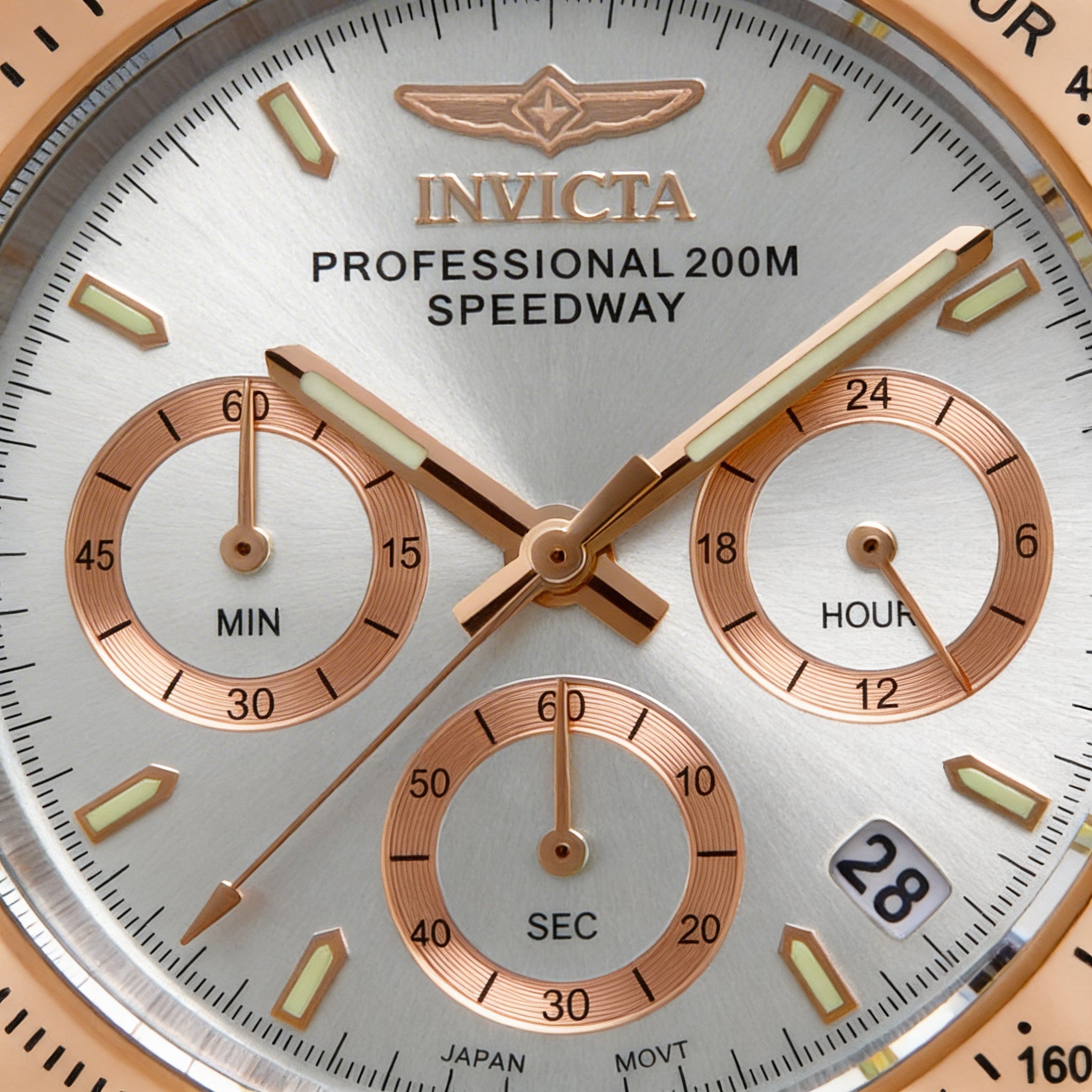 Invicta Speedway 17030 Unisex Chronograph, 39mm Silver Dial, Stainless Steel, 20 ATM Water Resistant, Photo 3
